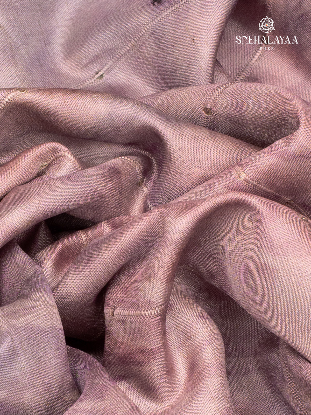 Lavender Tussar Saree