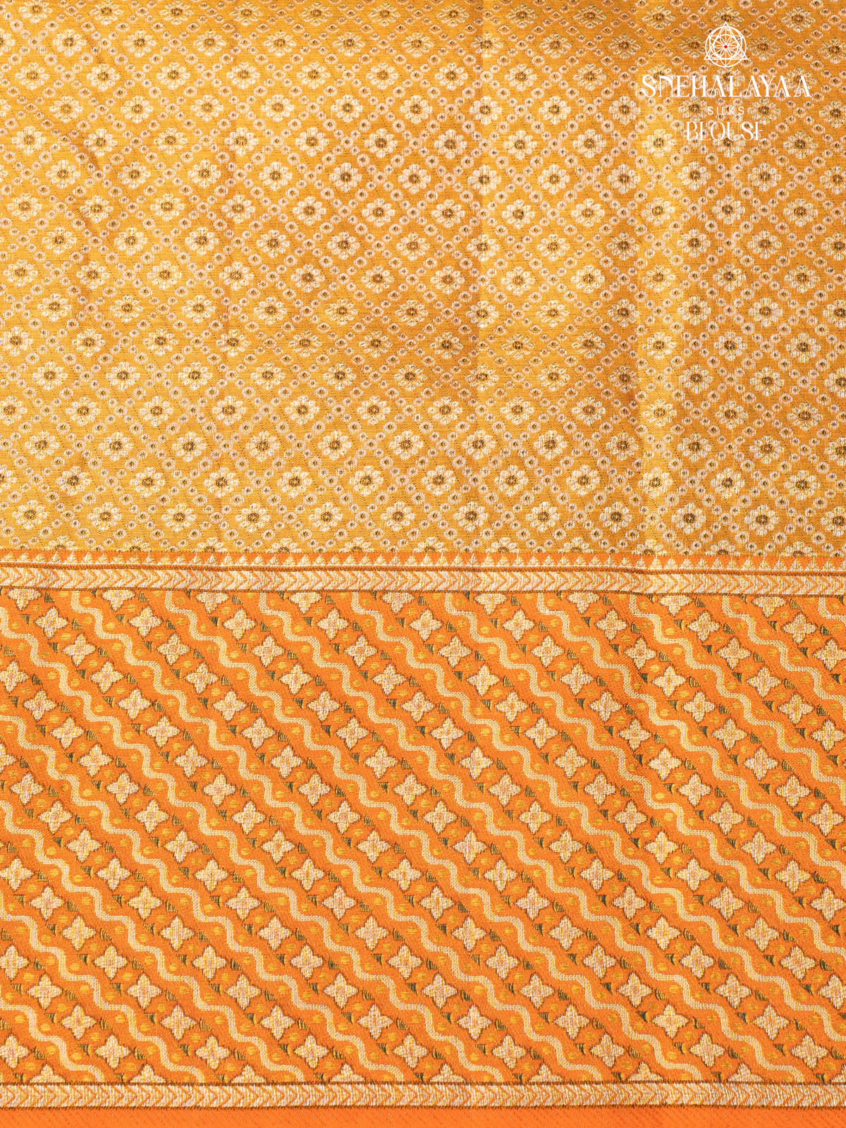 Yellow Kanjivaram Silk Saree