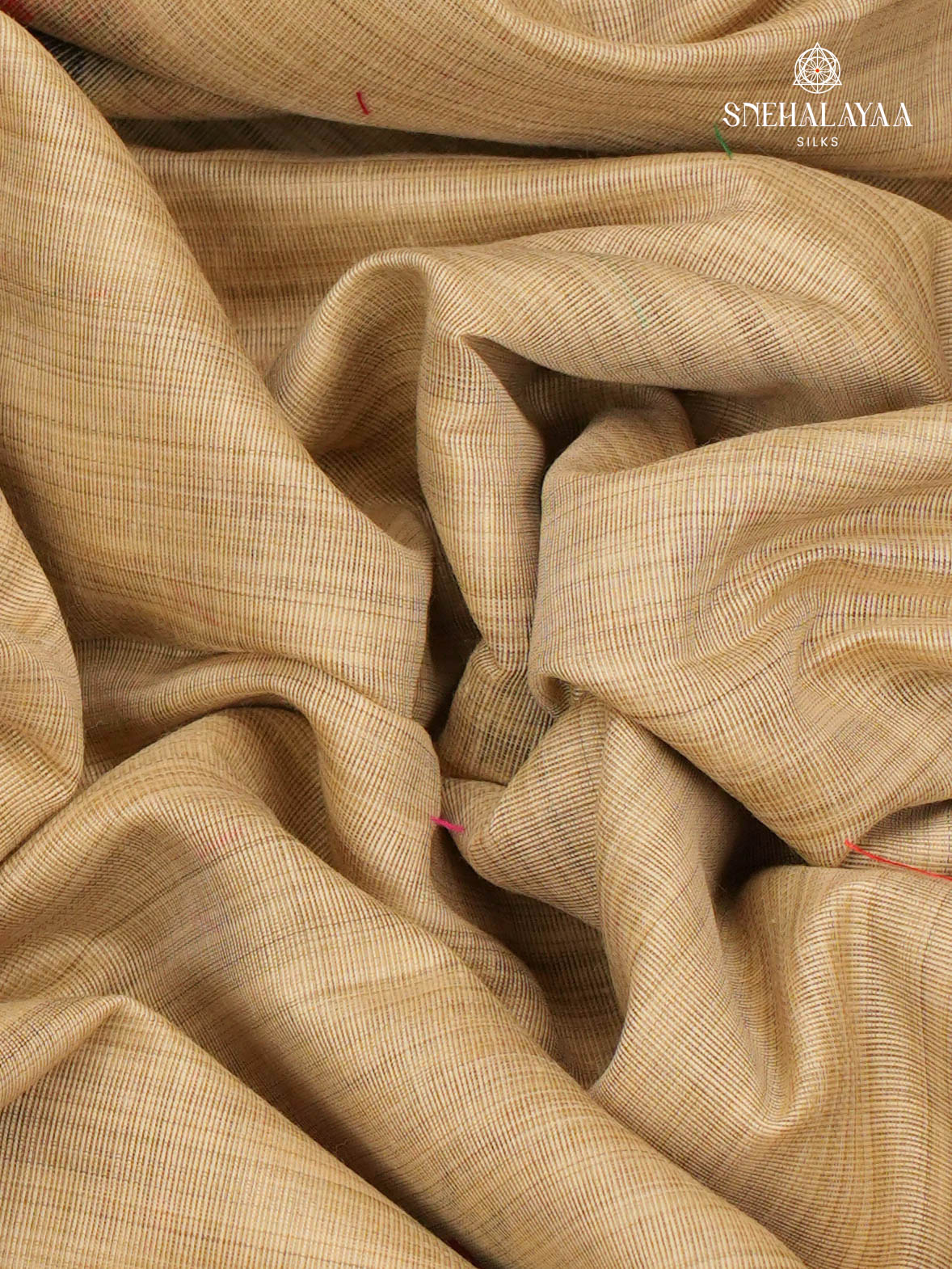 Beige Munga Cotton Saree