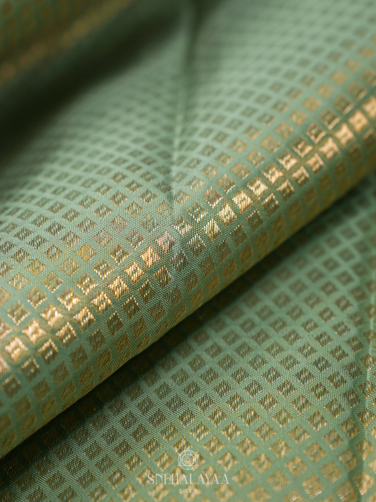 Pista Green Kanjivaram Silk Saree