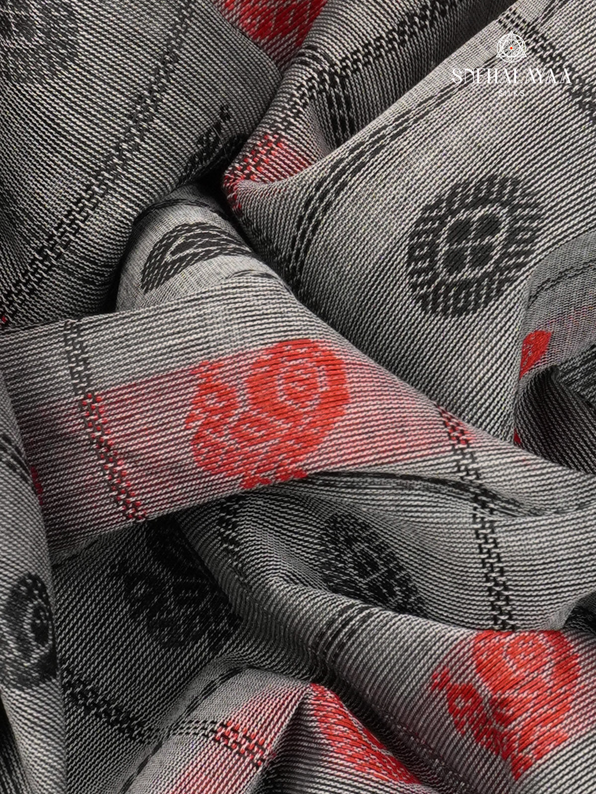 Grey Pure Kanchi Cotton Saree