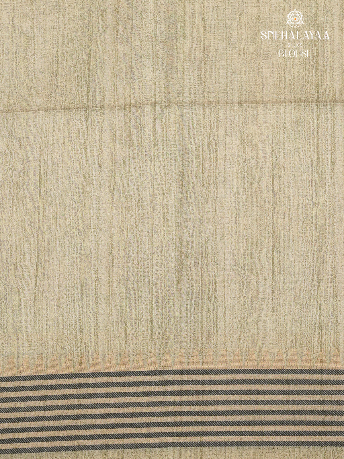 Beige With Red Border Kalamkari Tussar Saree