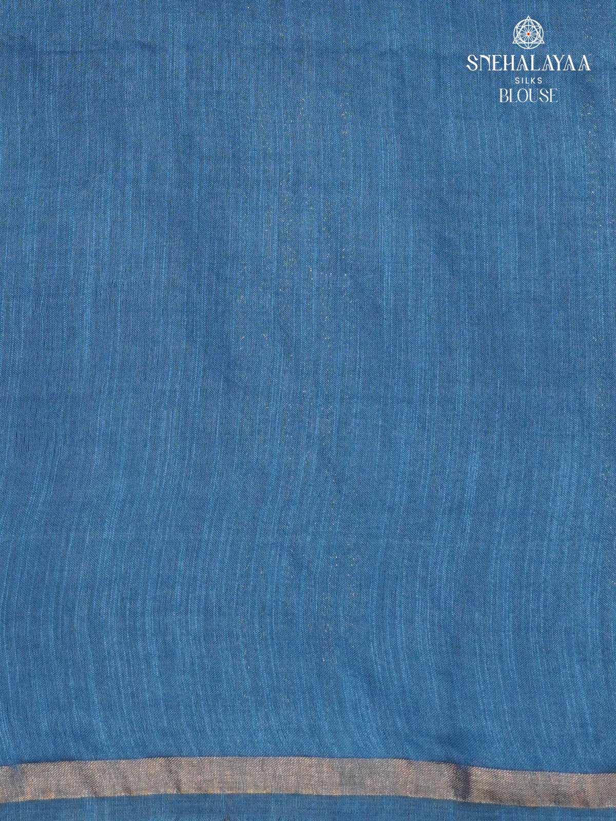 Blue Bamboo Silk Saree