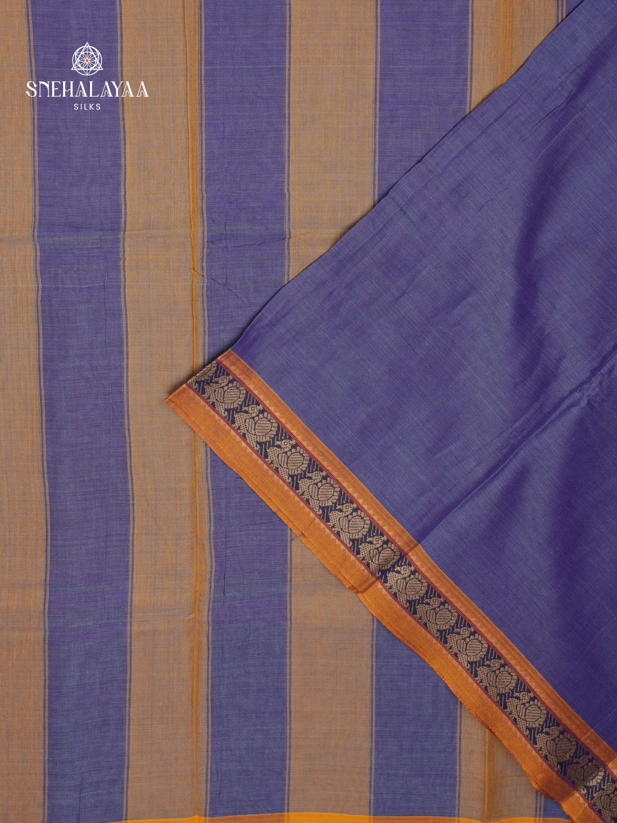 Blue Narayanpet Cotton Saree
