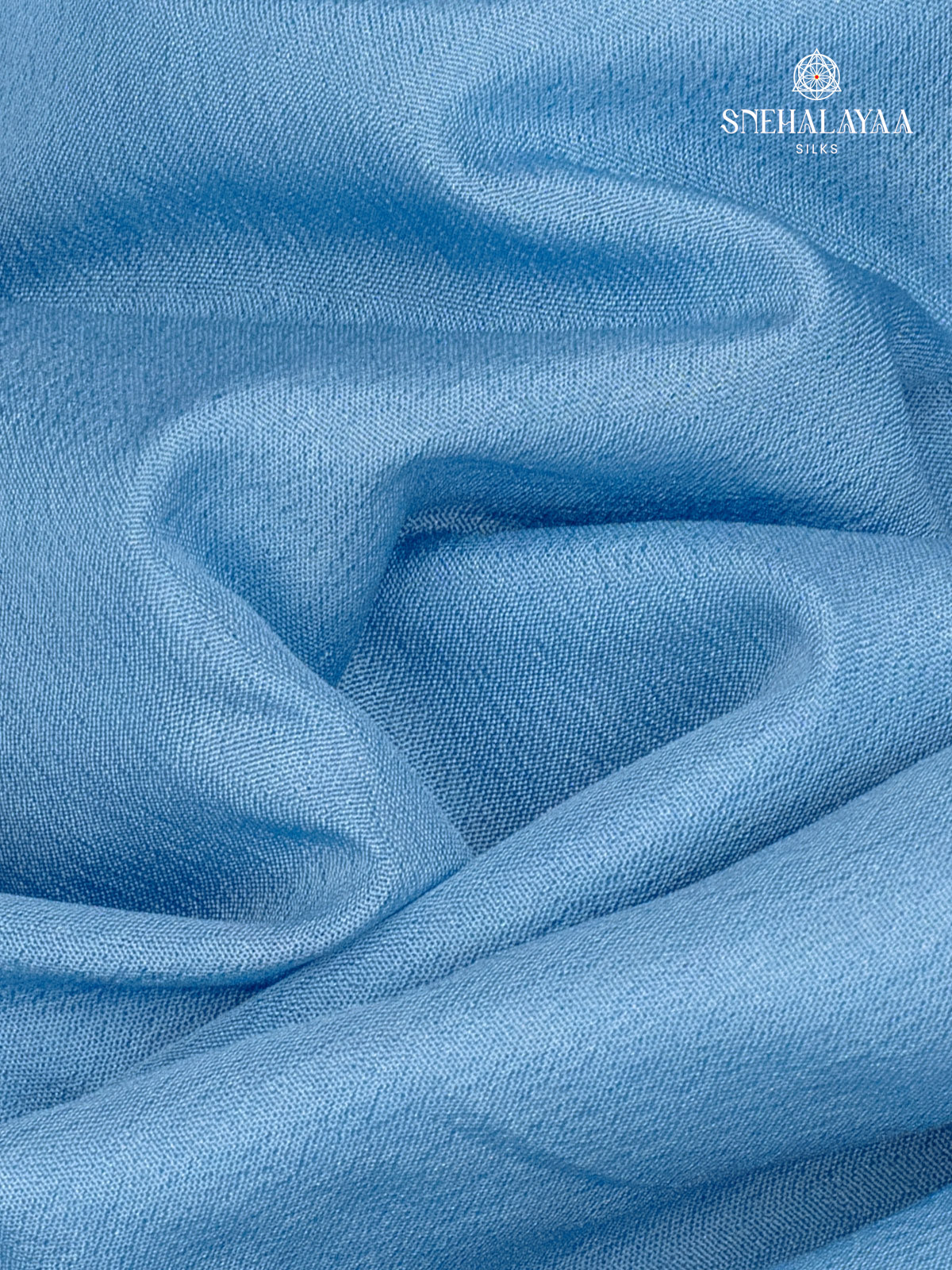 Sky Blue Mysore Silk Saree