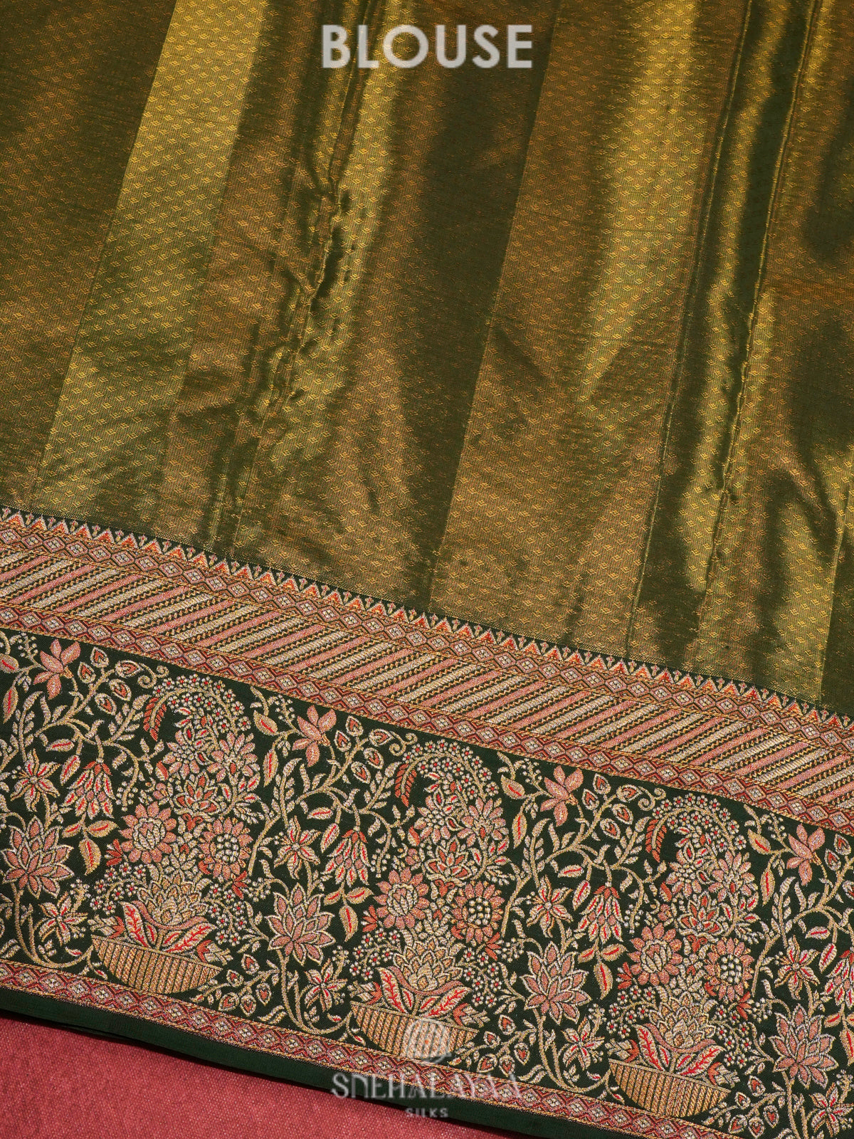 Orange Kanjivaram Silk Saree