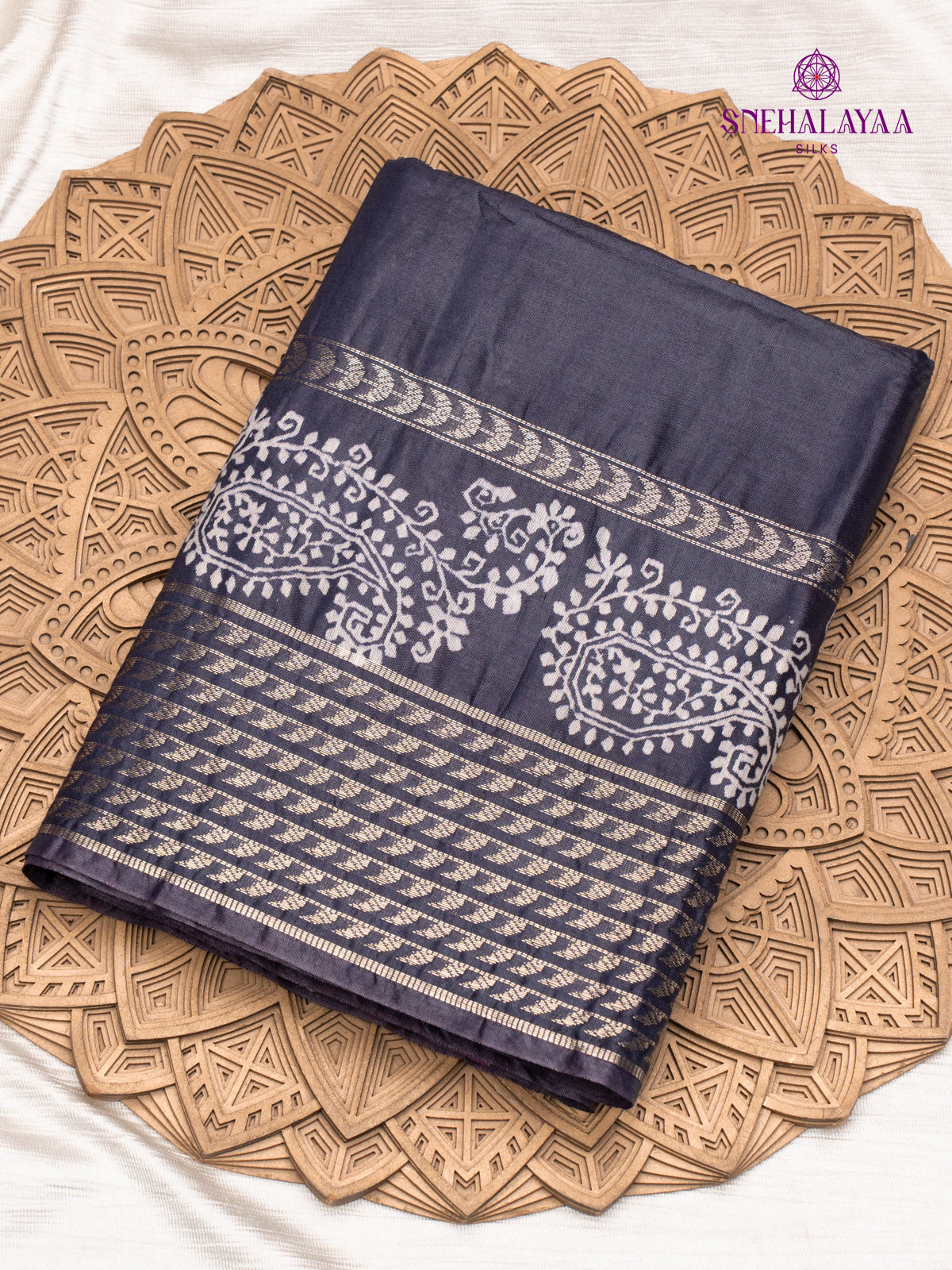 Black Bamboo Silk Saree