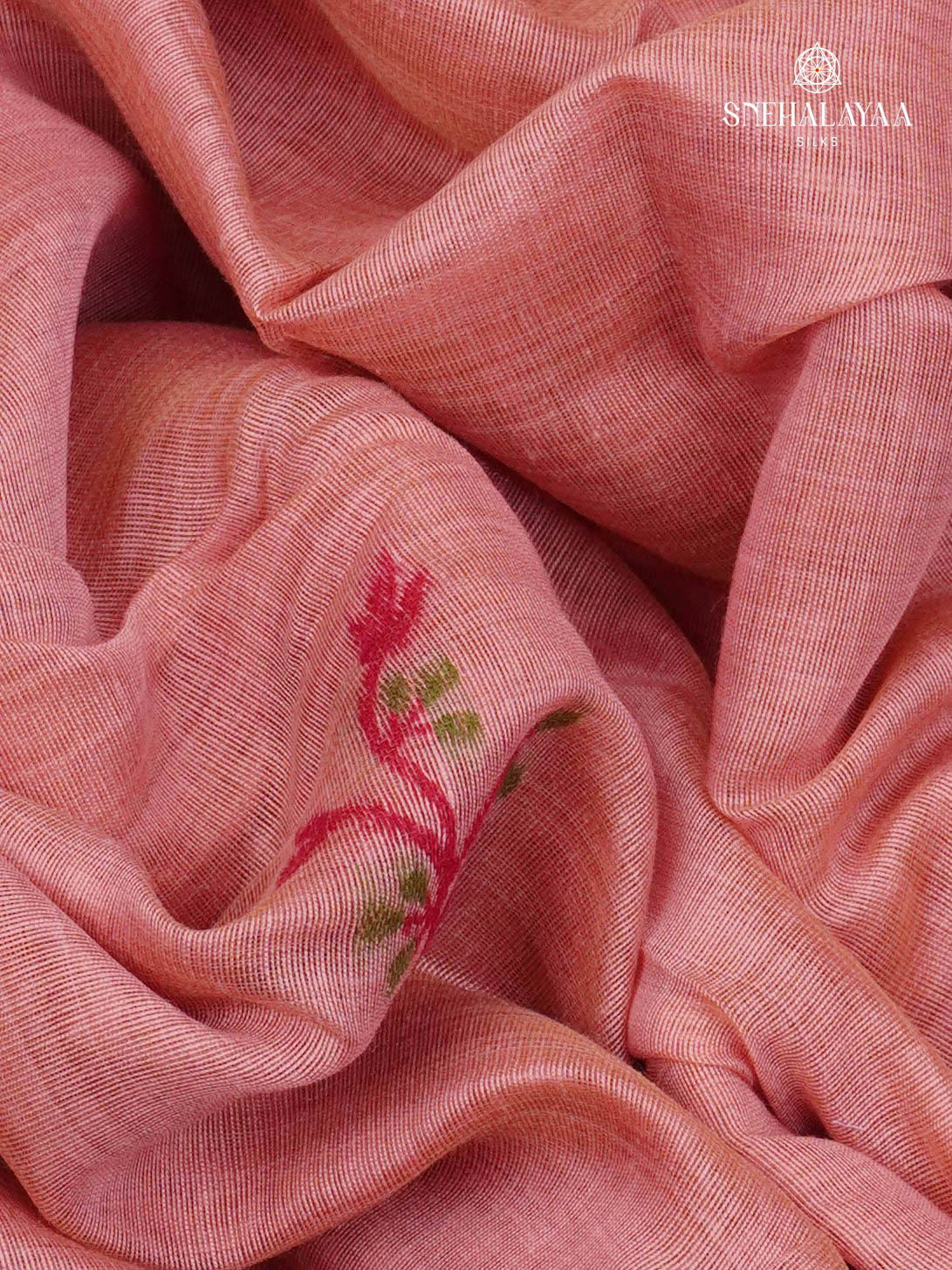 Pink Munga Cotton Saree