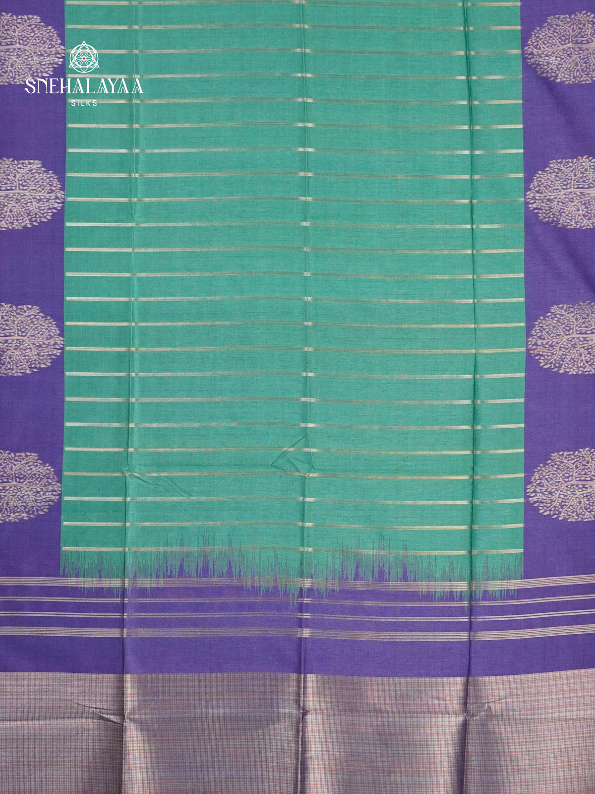 Sea Green Jute Saree