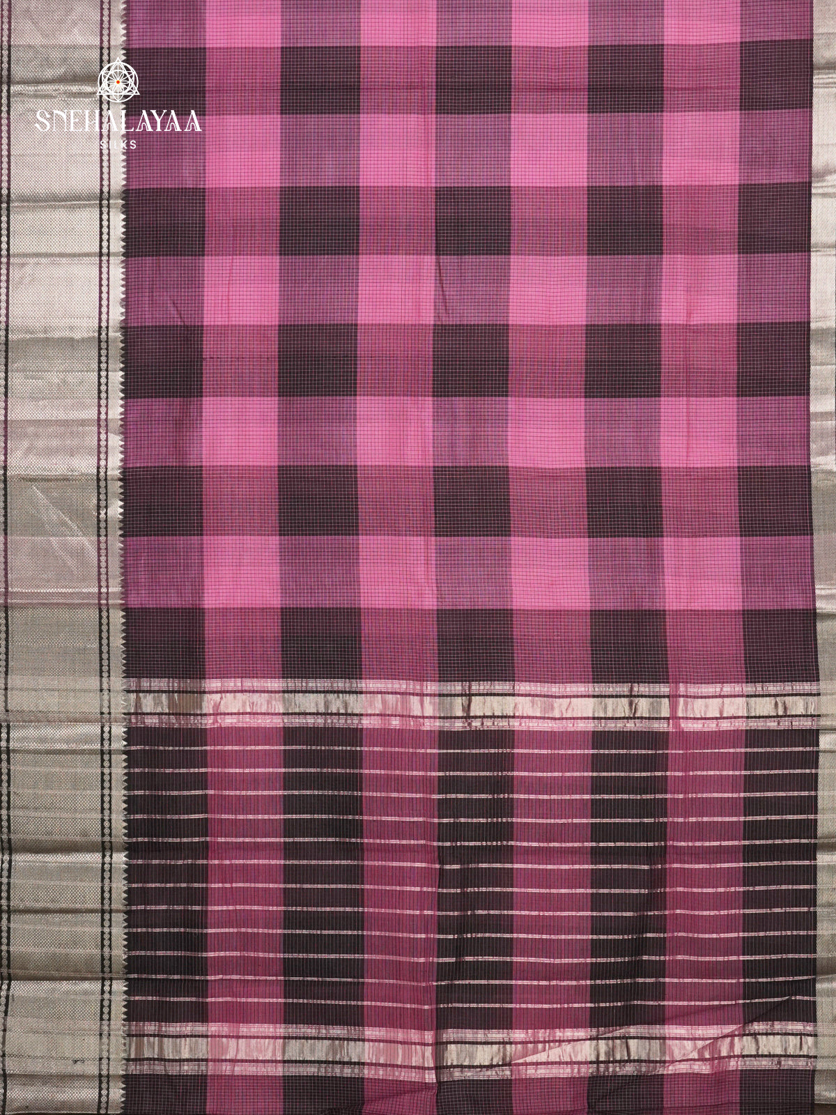 Purple Mangalagiri Silk Cotton Saree