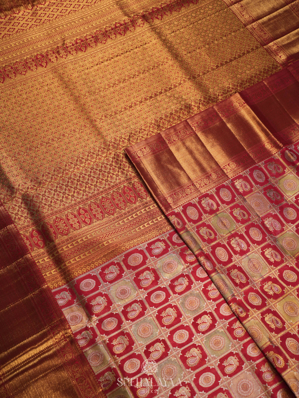 Red Kanjivaram Silk Saree