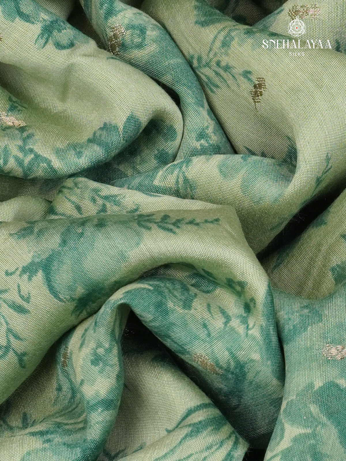 Pale Green Chanderi Saree