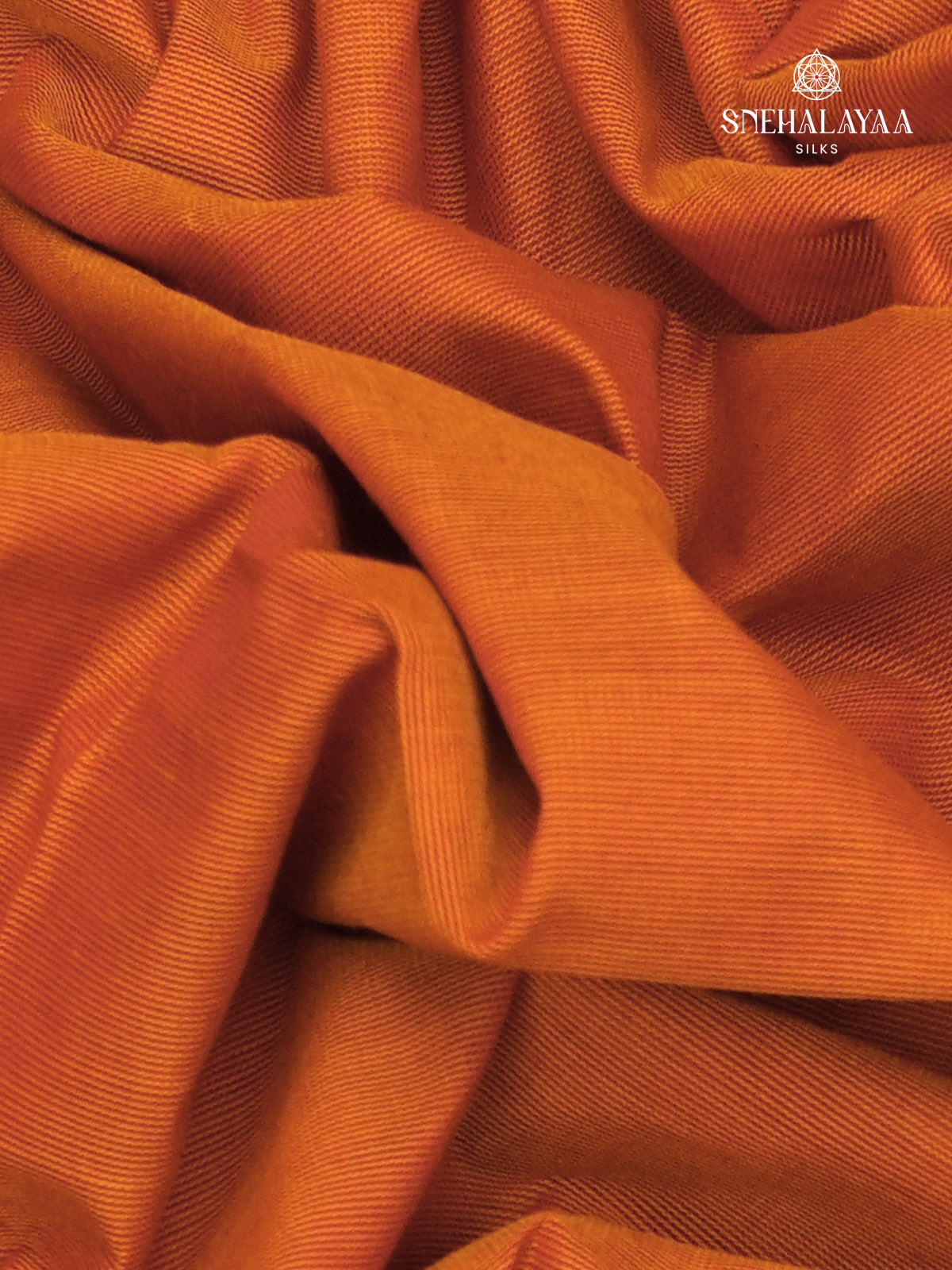 Orange Chettinad Cotton Saree