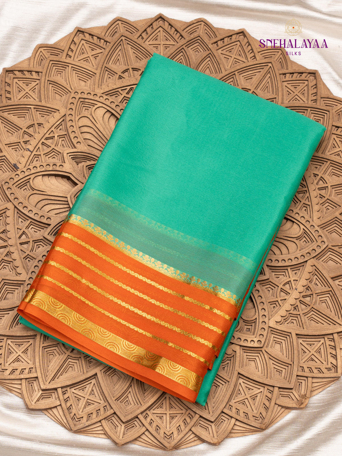 Green Mysore Silk Saree