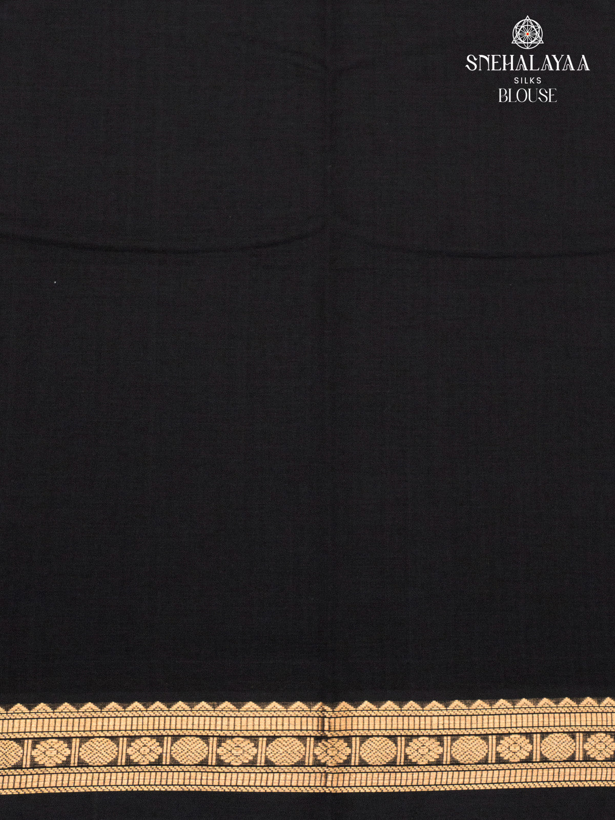 Black Pure Kanchi Cotton Saree