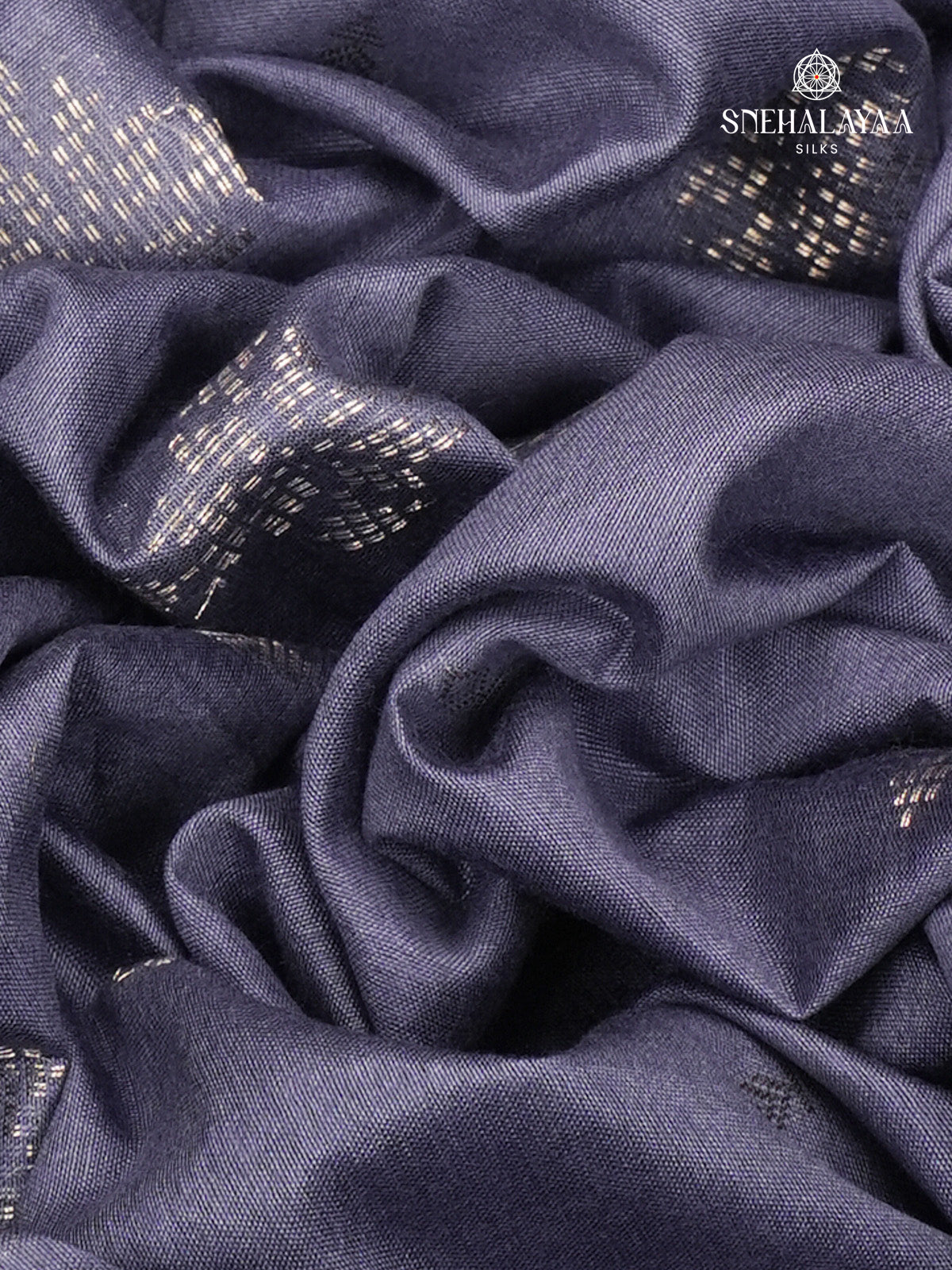 Grey Bamboo Silk Saree