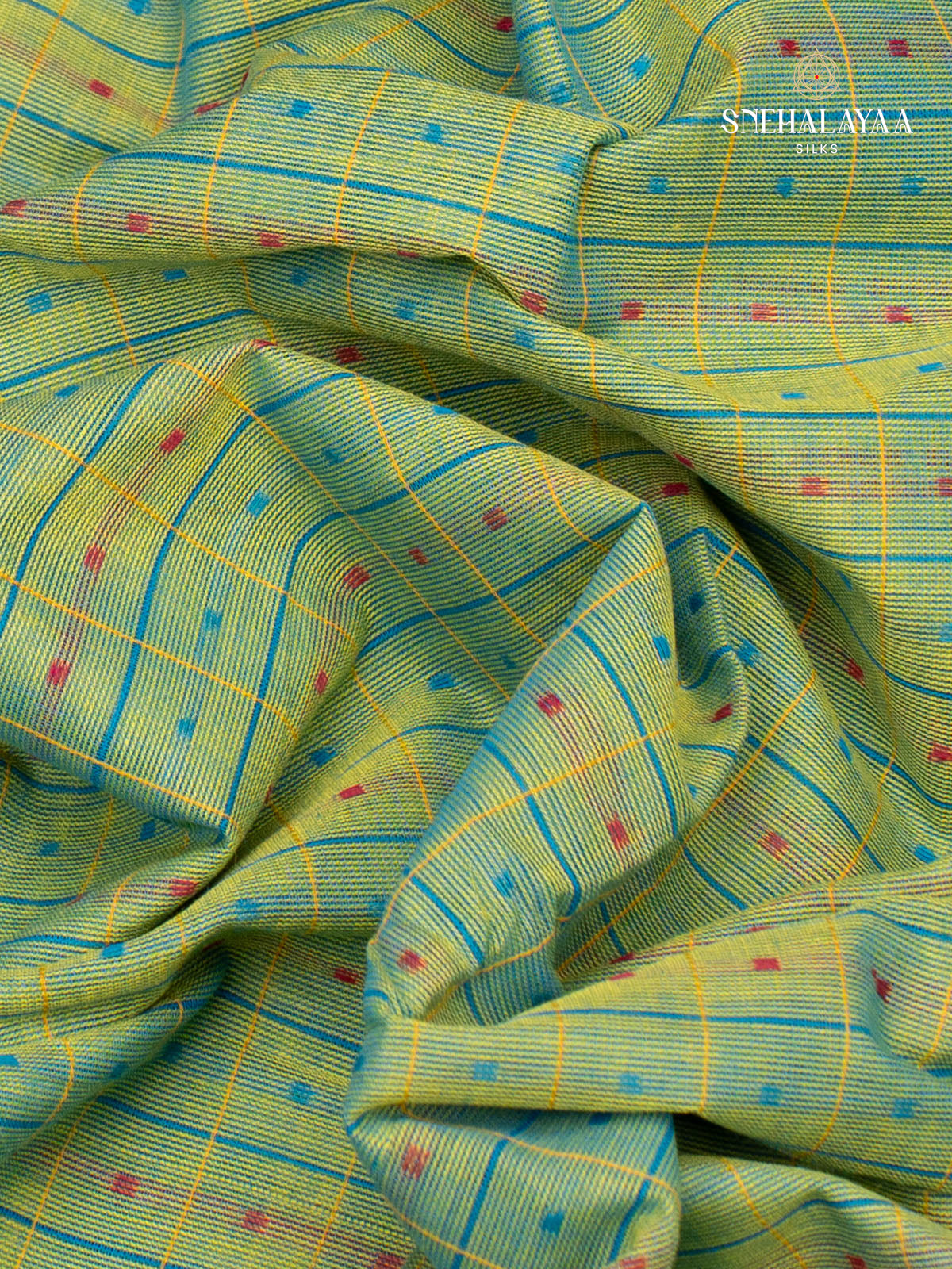 Pale Green Chettinad Cotton Saree