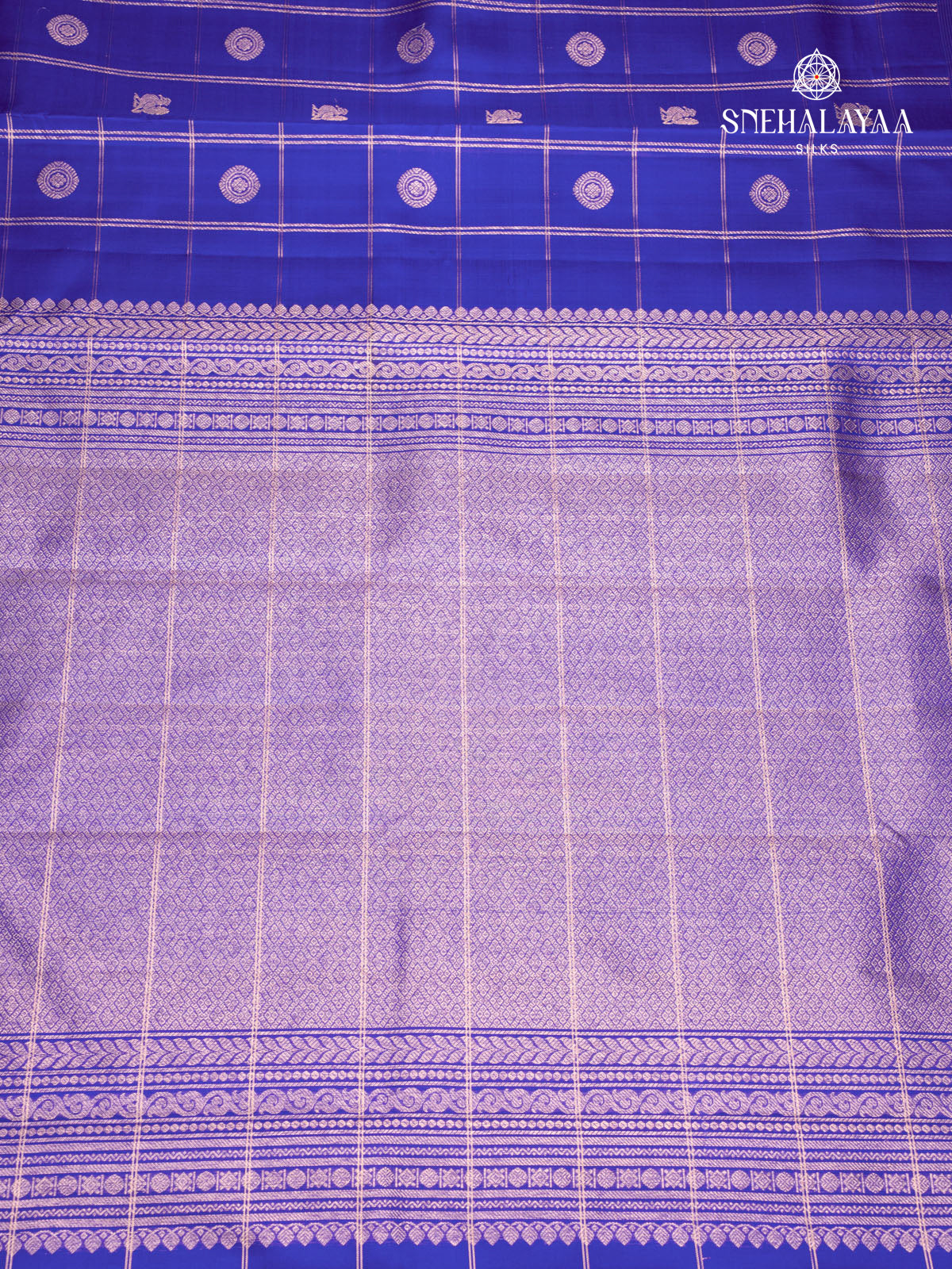 Royal Blue Kanjivaram Silk Saree