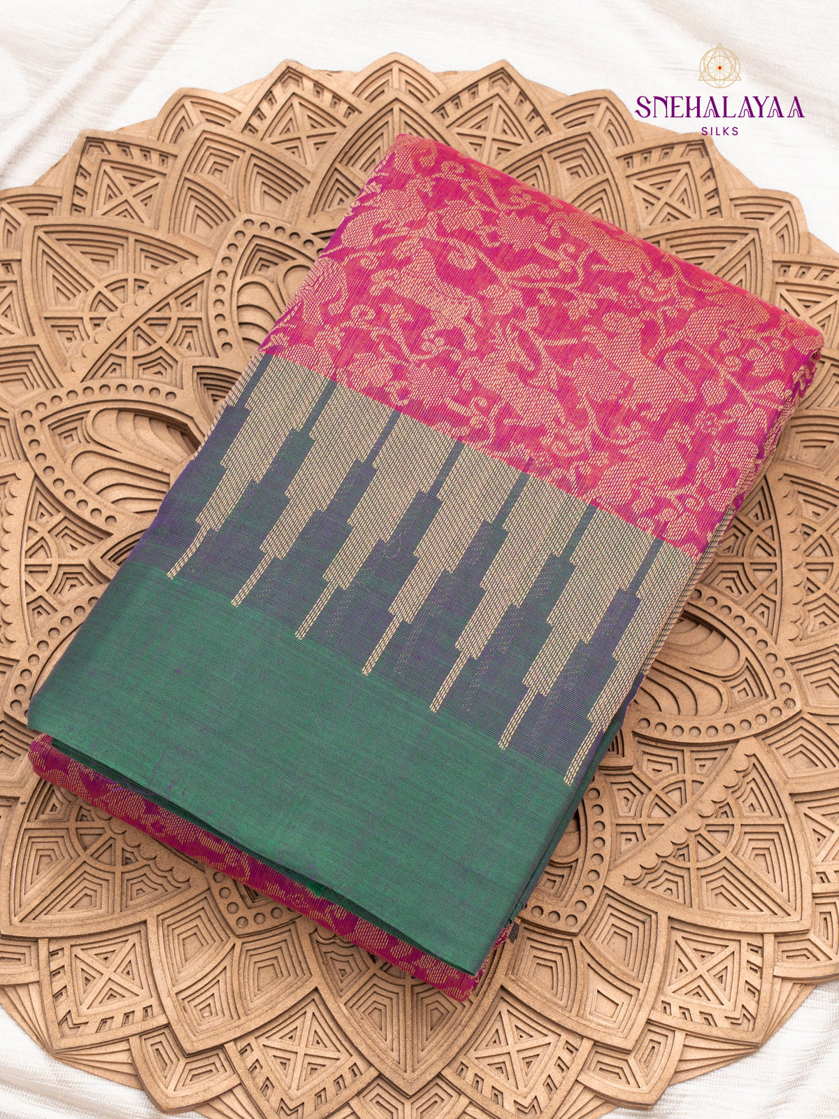 Pink Kanchi Cotton Saree