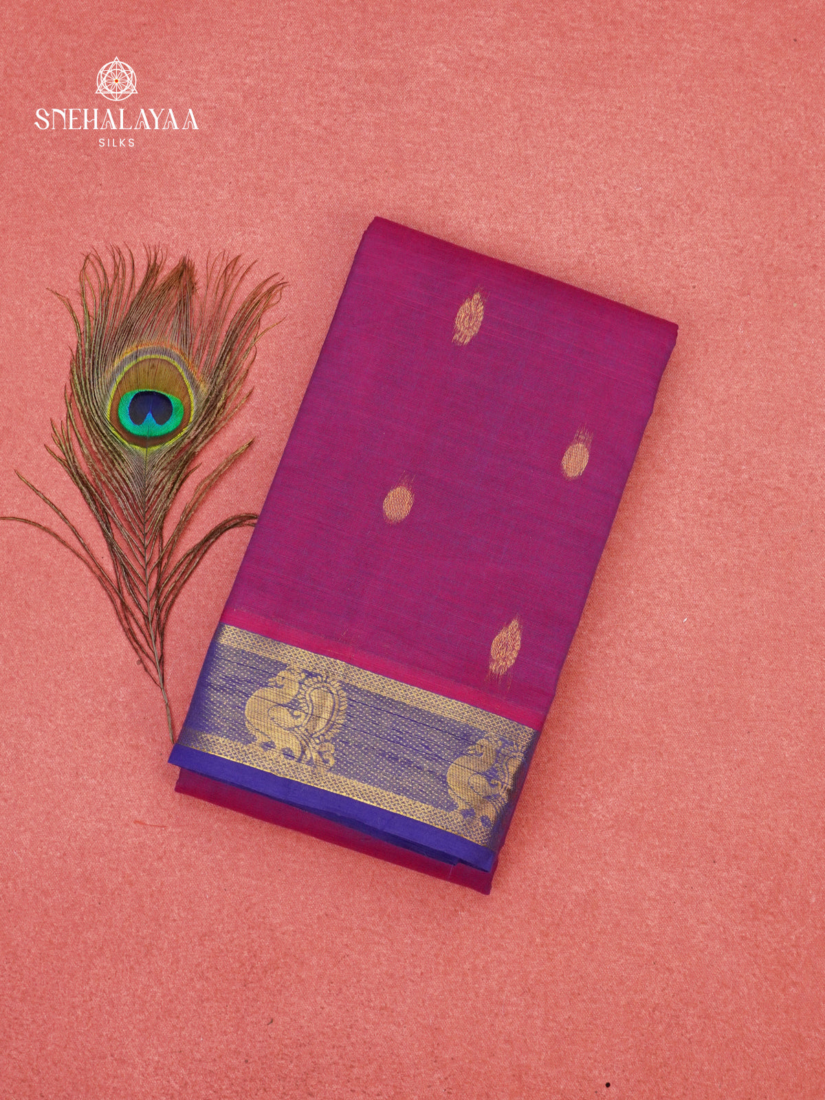 Purple Chettinad Cotton Saree