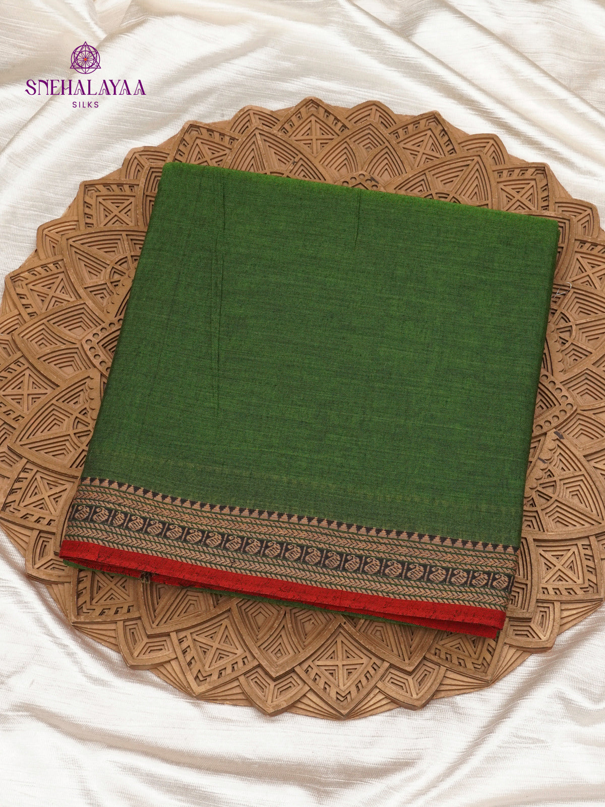 Emerald Green Narayanpet Cotton Saree