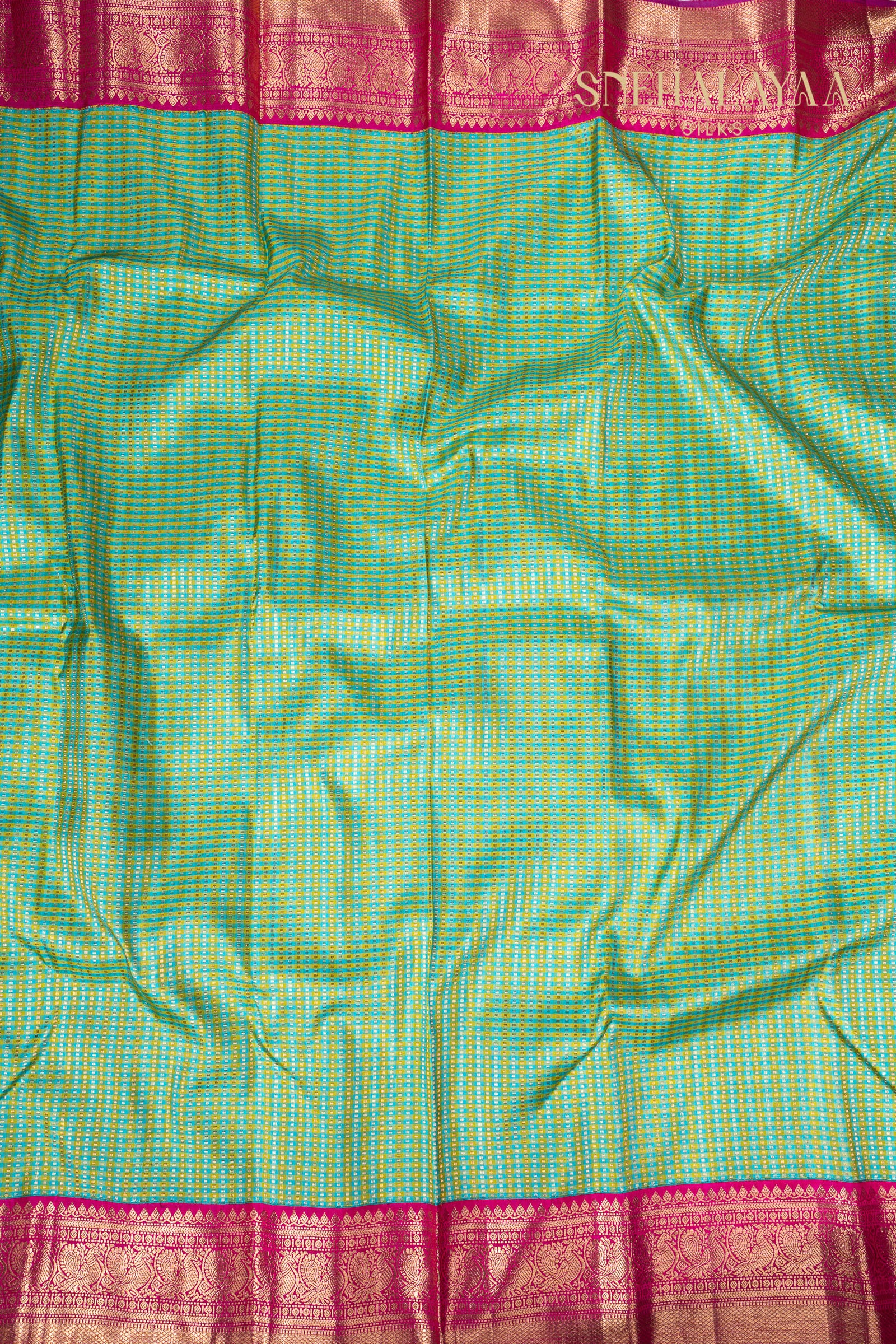 Fern Green Kancheevaram Silk Saree