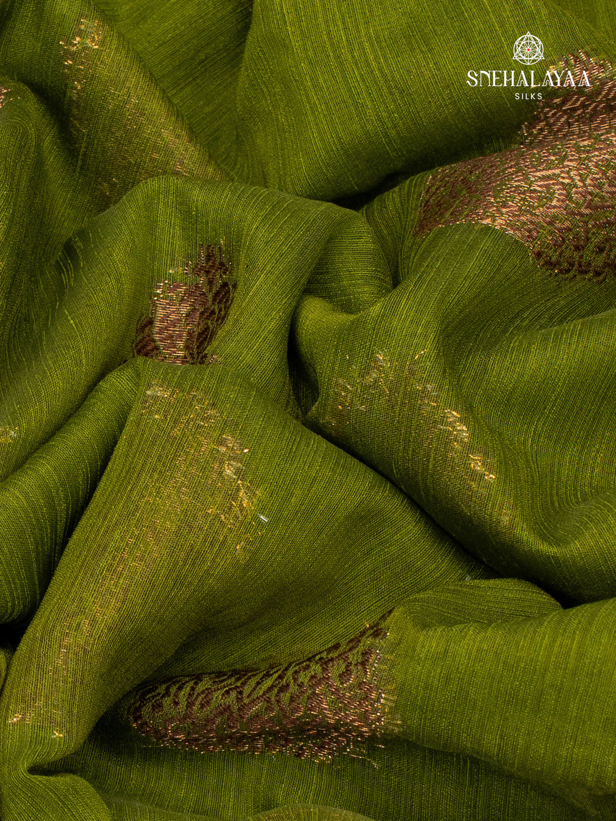 Green Banaras Jute Saree