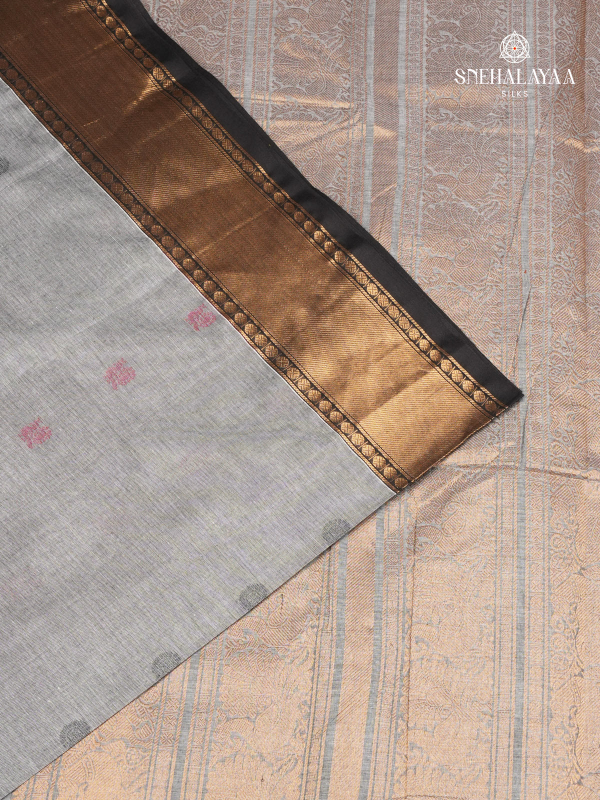 Grey Kanchi Cotton Saree