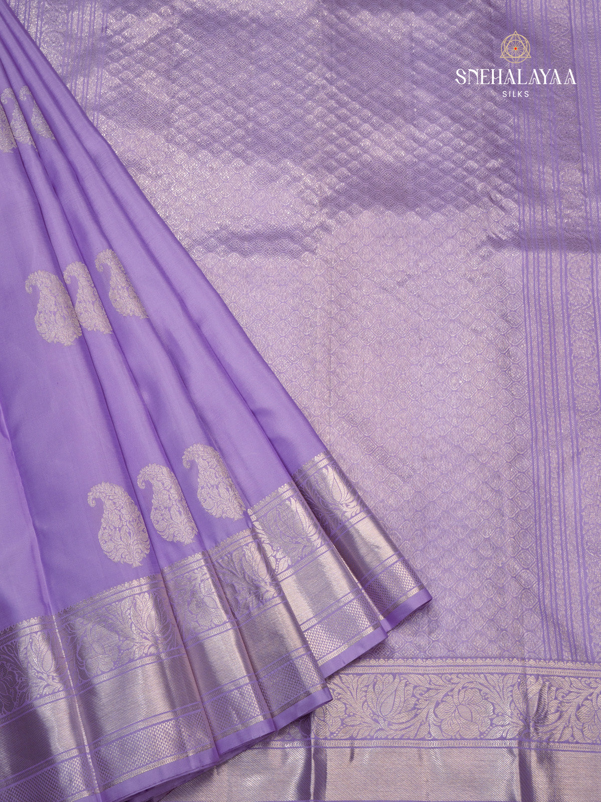 Lavender Kanjivaram Silk Saree