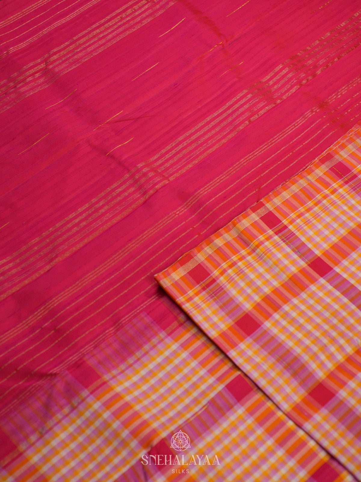 Pink Kanjivaram Silk Saree