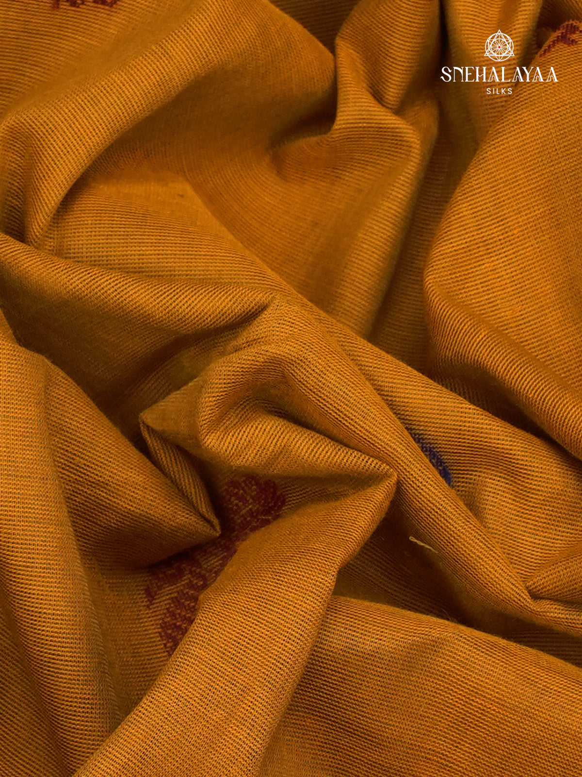 Mustard Yellow Kanchi Cotton Saree
