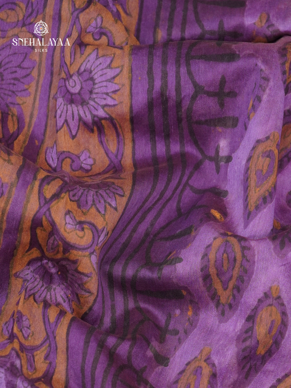 Violet Chanderi Saree