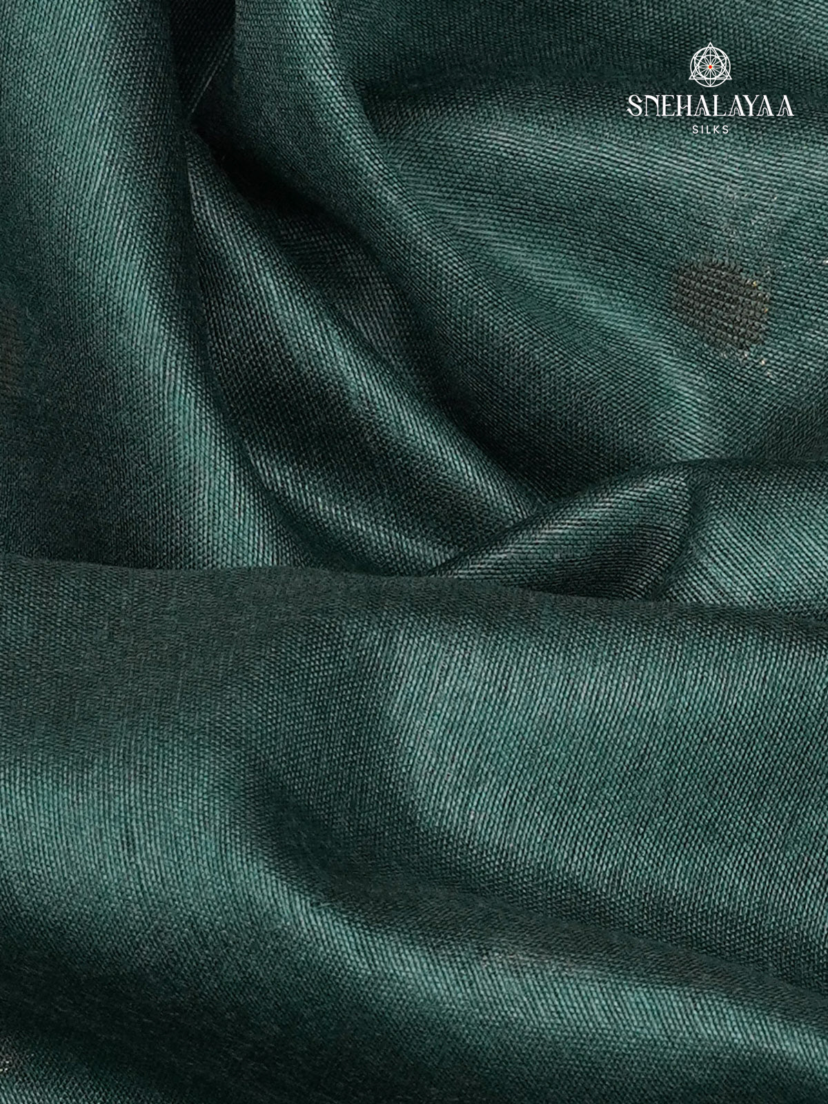 Emerald Green Bamboo Silk Saree
