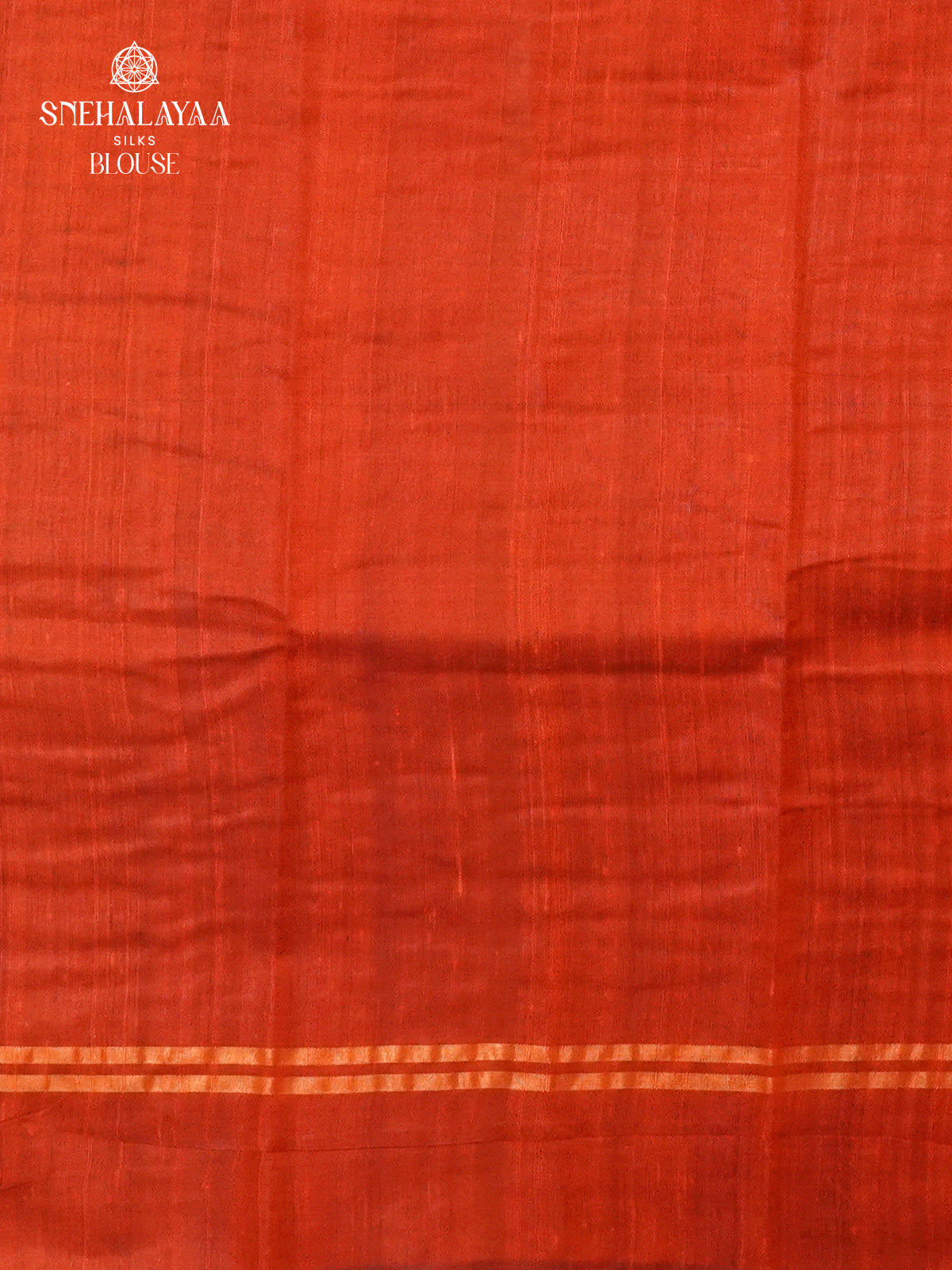 Orange Dupion Silk Saree