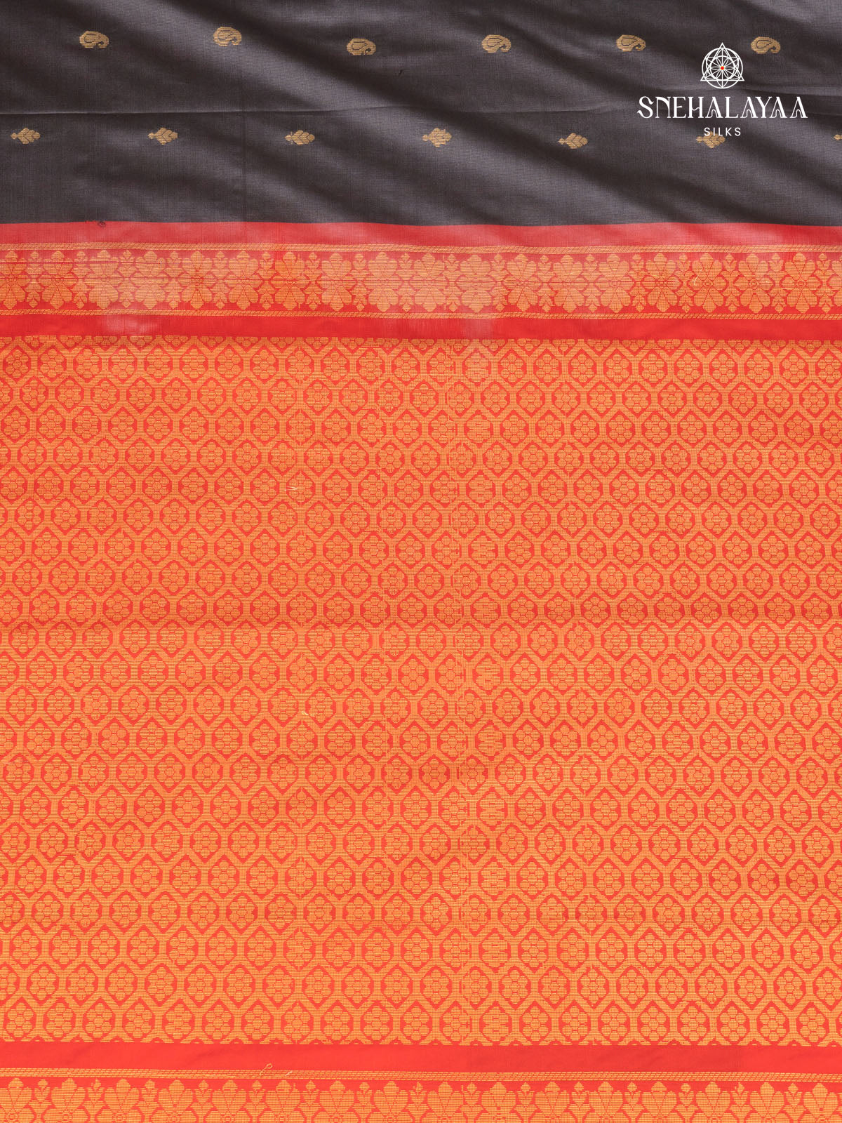 Grey Gadwal Silk Saree