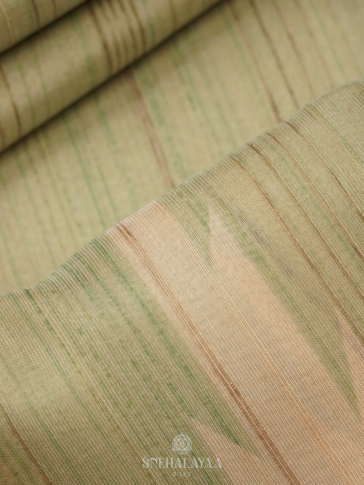 Pale Green Tussar Saree