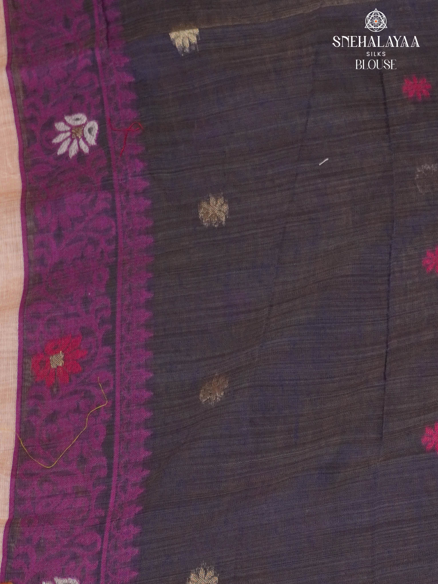 Lavender Munga Cotton Saree