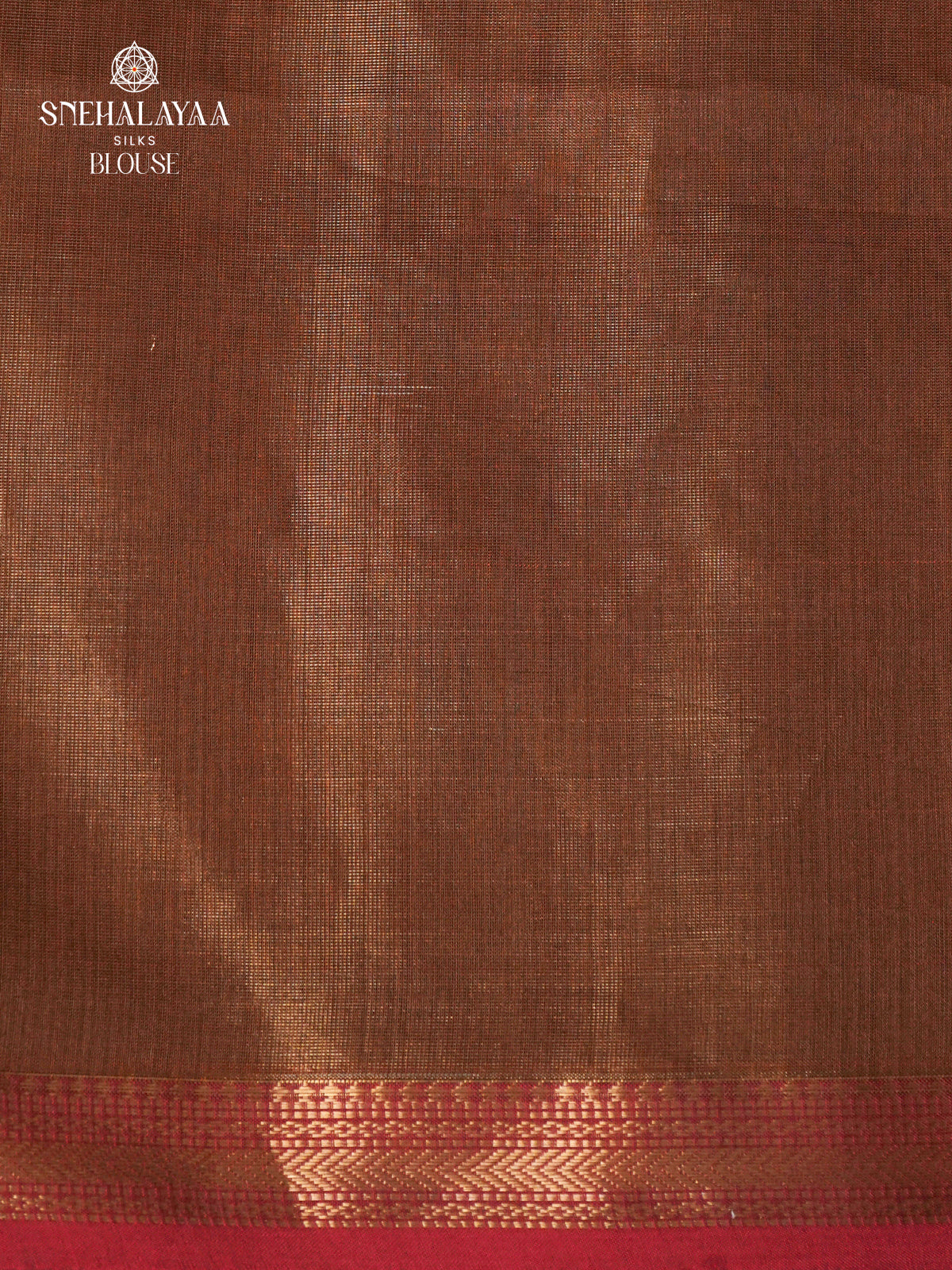 Brown Maheshwari Silk Cotton Saree