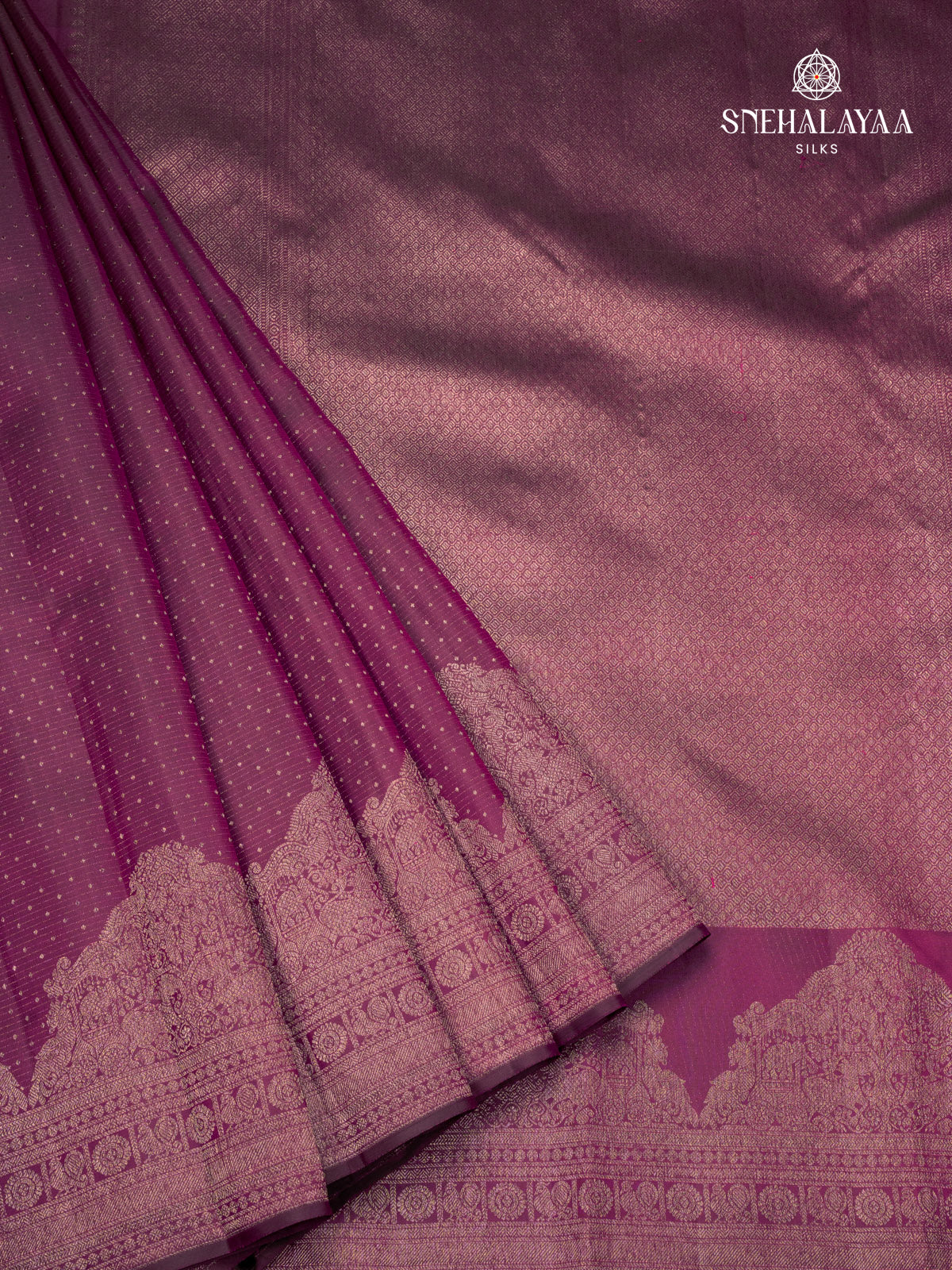 Purple Kanjivaram Silk Saree