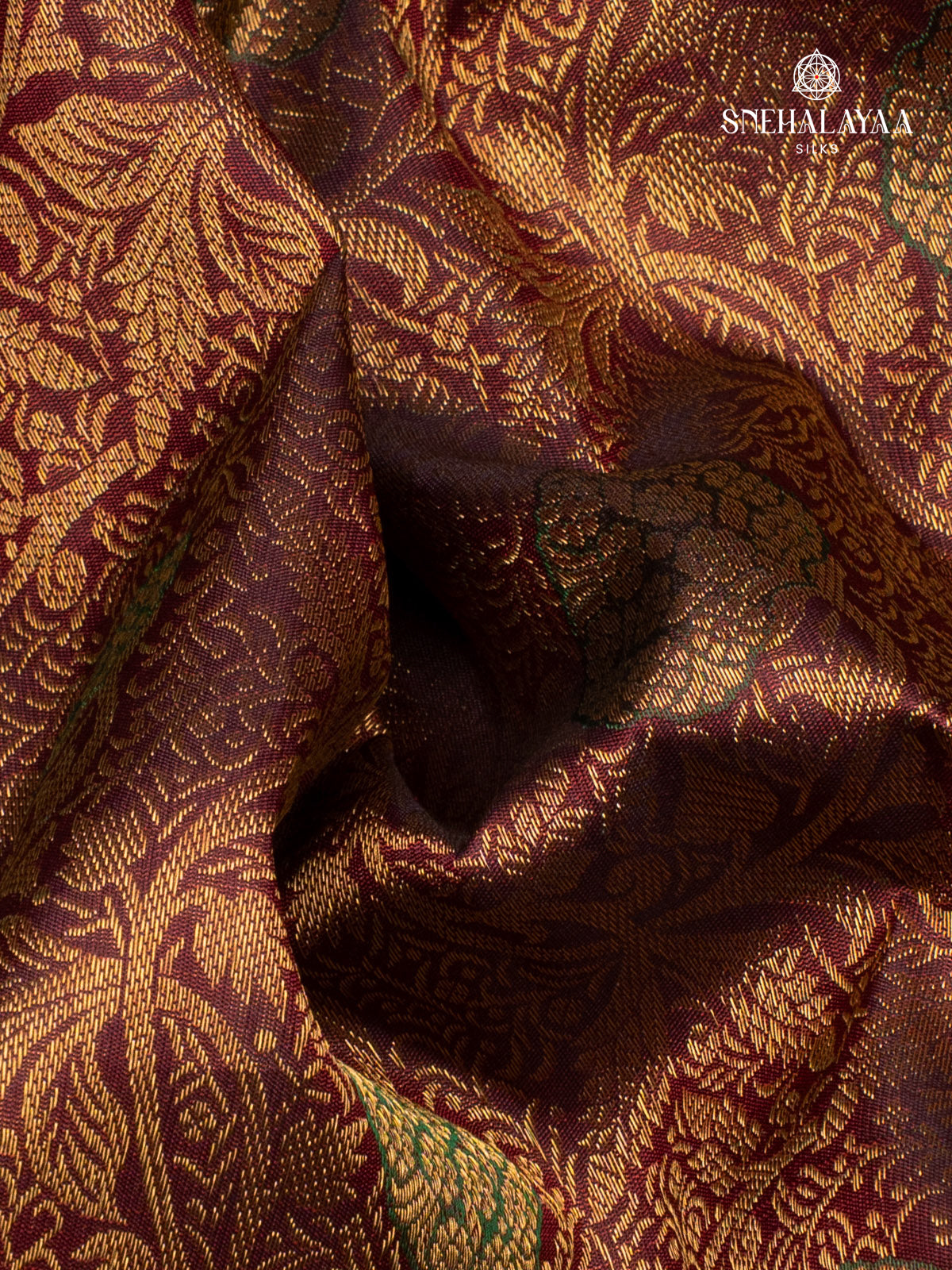 Brown Kanjivaram Silk saree