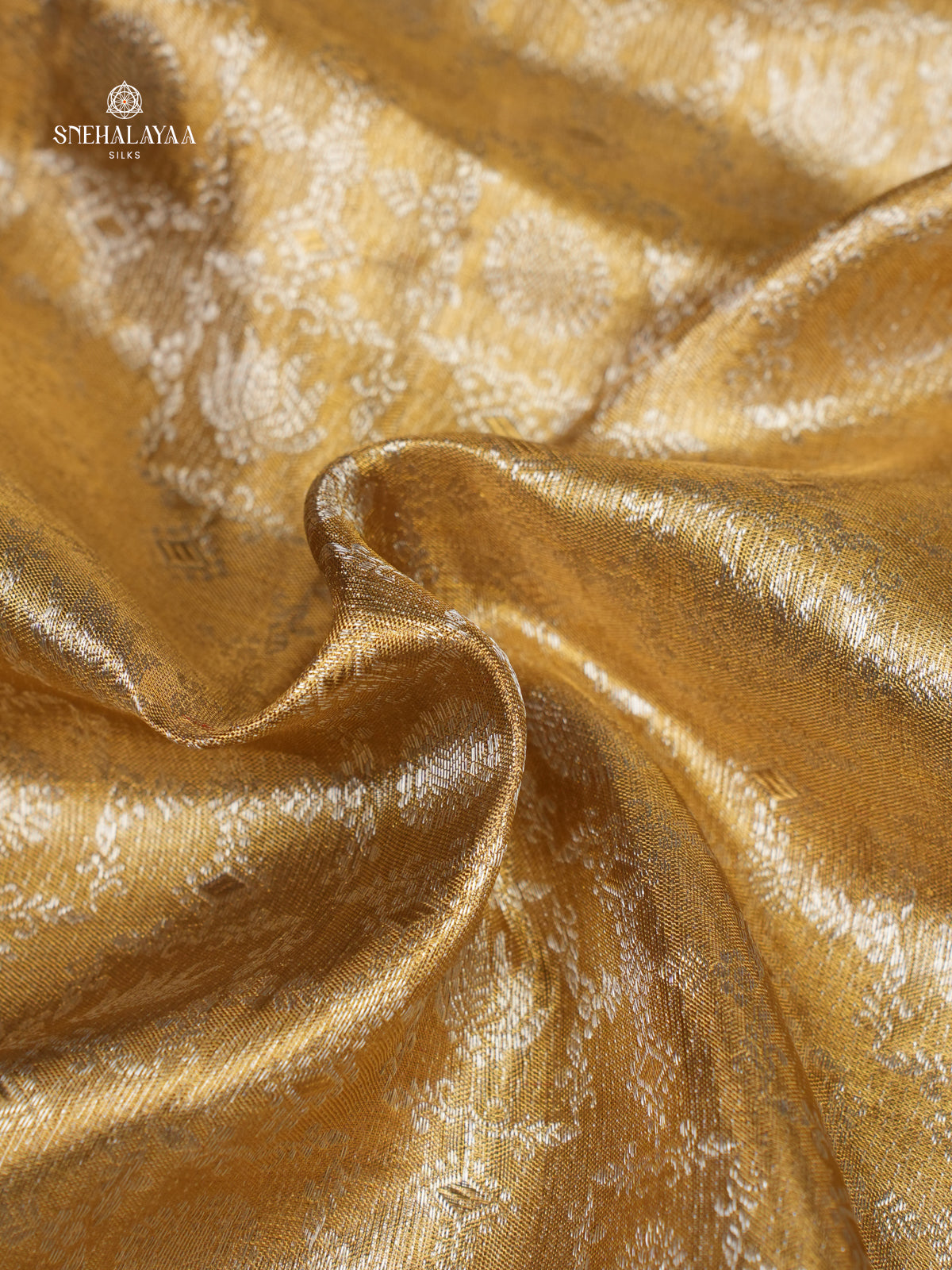 Gold Kanjivaram Silk Saree