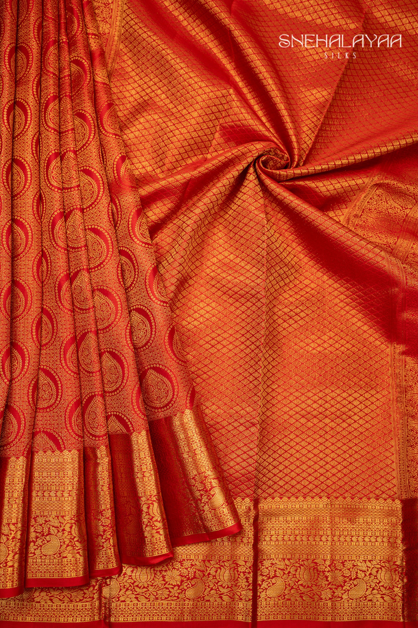 Red Kancheevaram Silk Saree