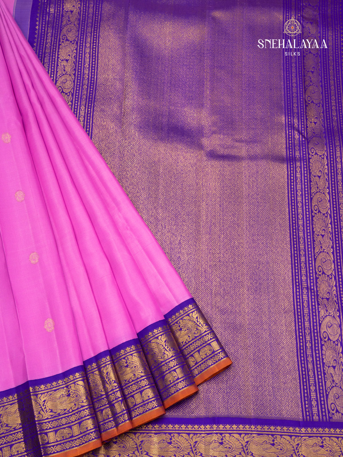 Pink Kanjivaram Silk Saree
