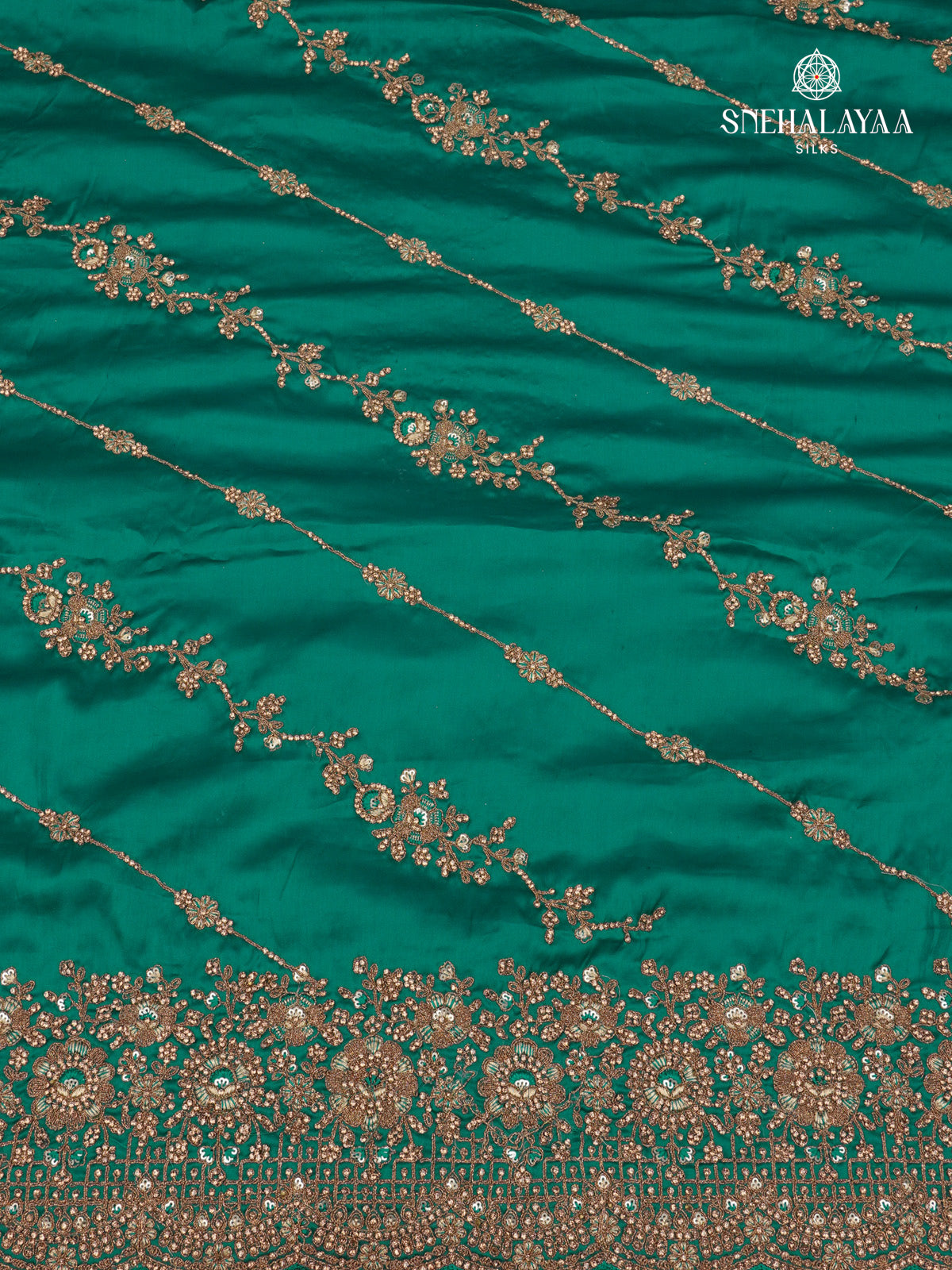 Green Designer Saree