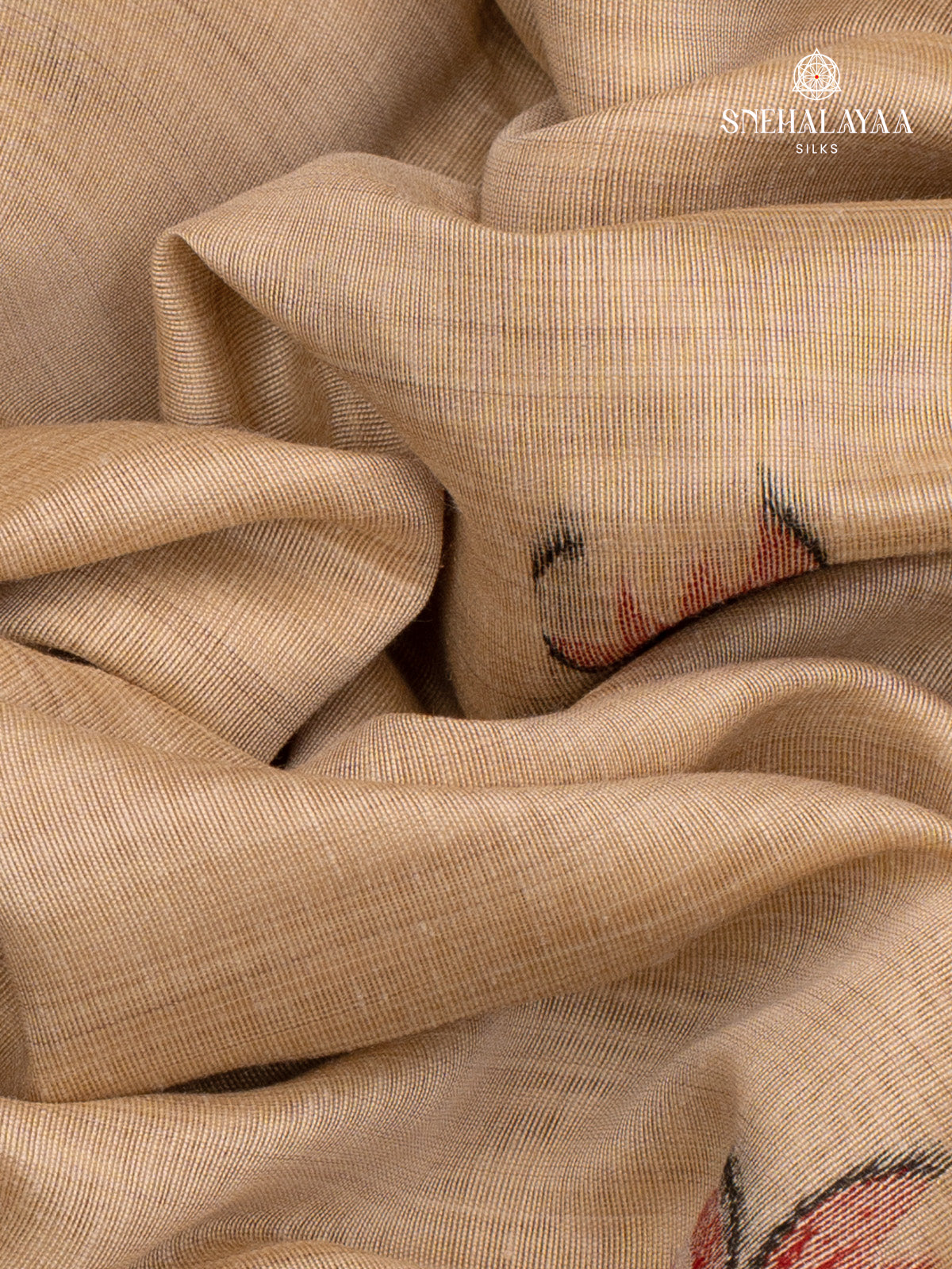 Peach Munga Cotton Saree