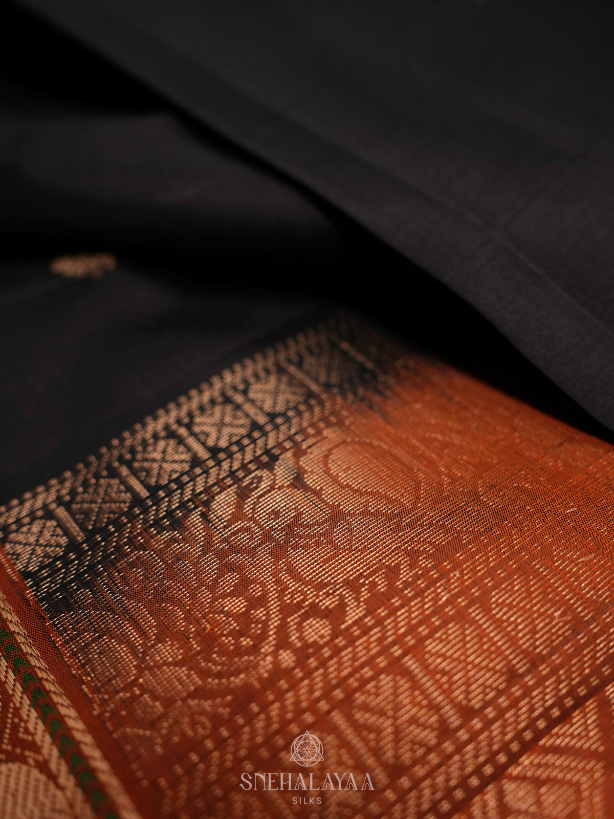 Black Kanjivaram Silk Saree