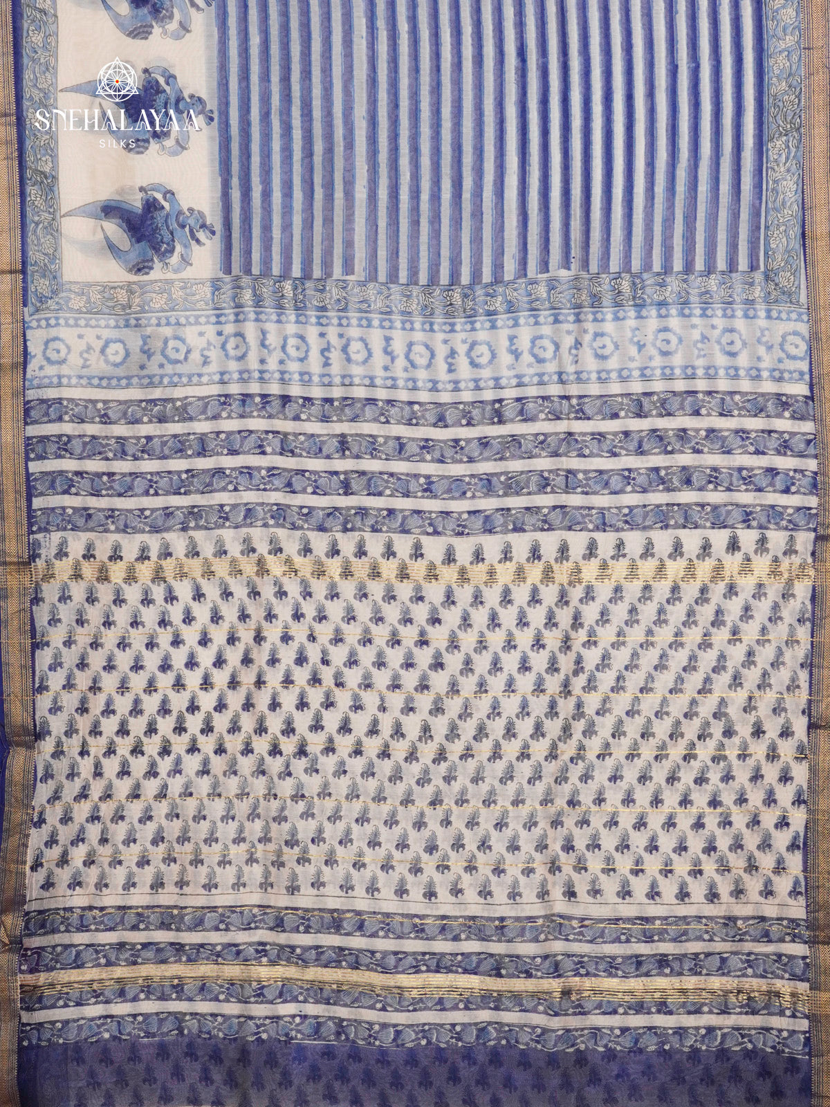 Off White Chanderi Saree