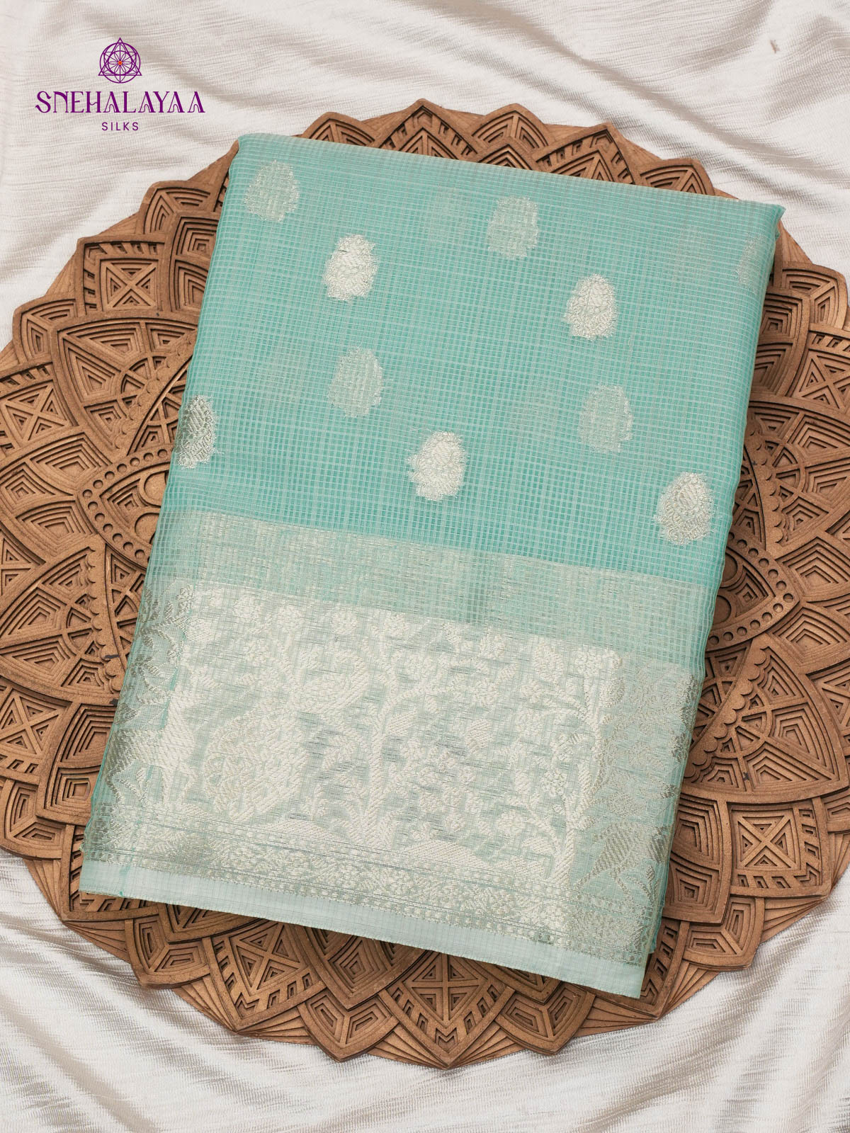 Ocean Blue Kota Saree