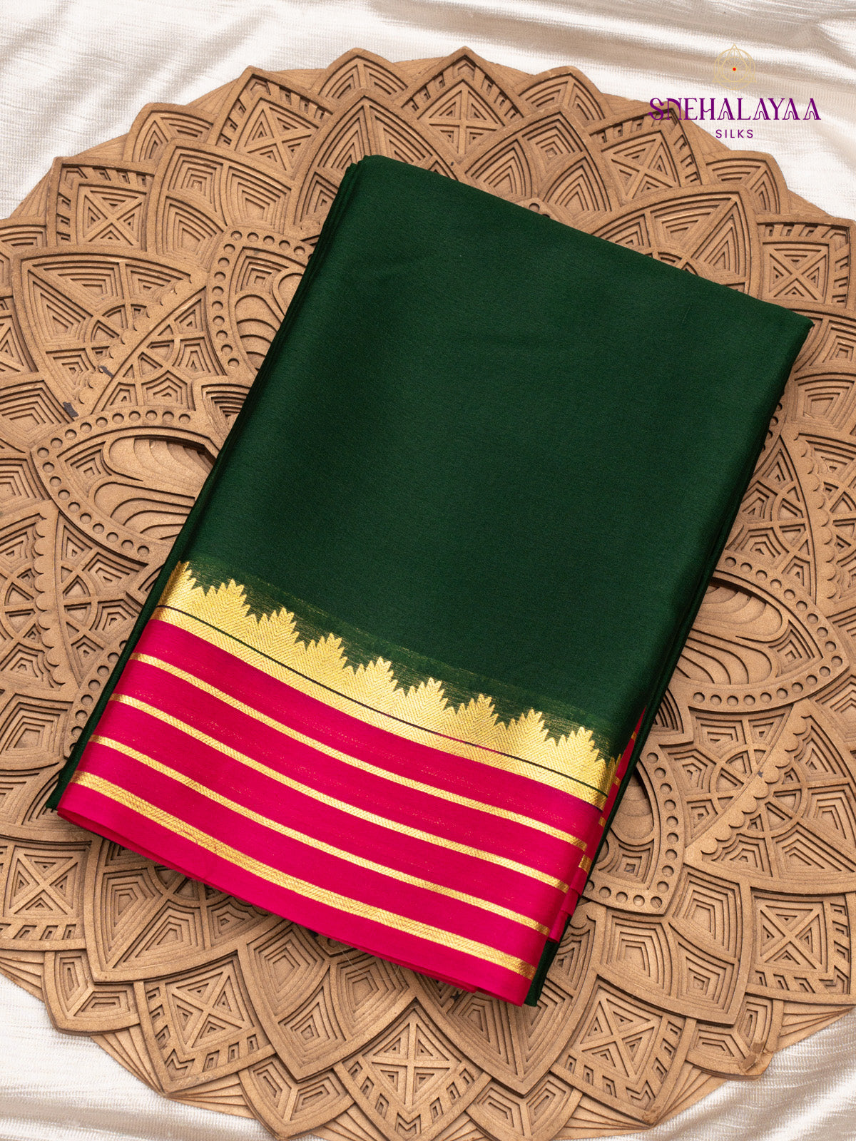 Green Mysore Silk Saree