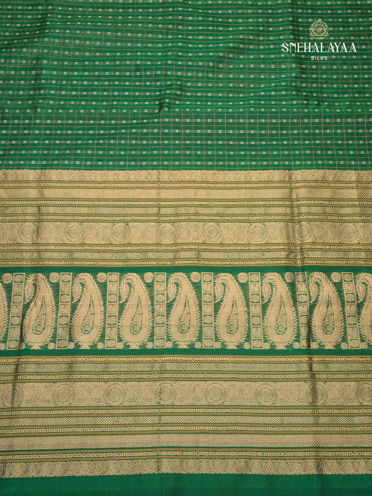 Green Kanchi Silk Cotton Saree